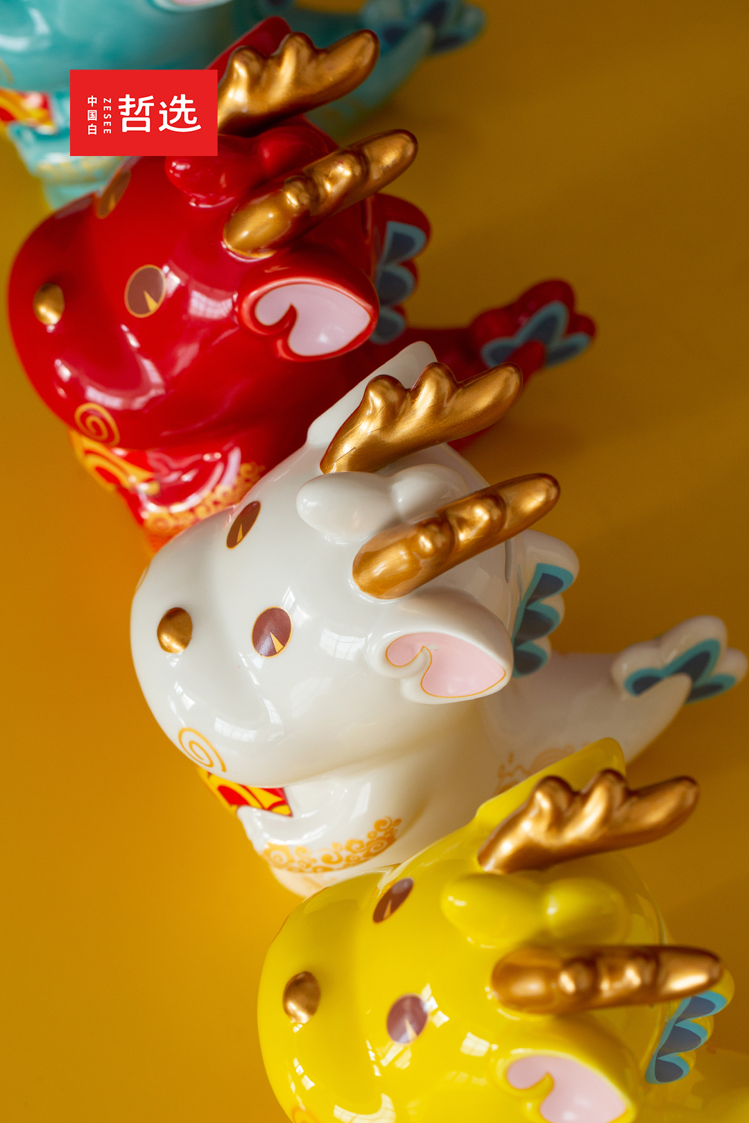 ceramics，Year of the Dragon，mascot，Piggy bank，National tide，Ornaments，