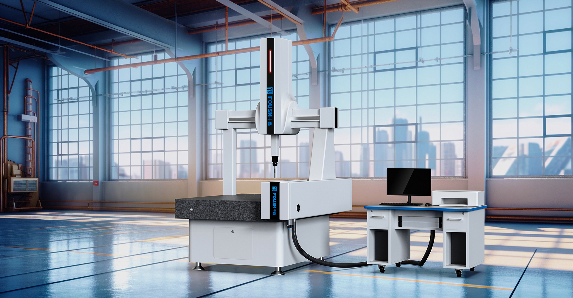 coordinate measuring instrument design，measuring instrument design，automatic three-coordinate measuring instrument，Industrial instrument design，Industrial product design，