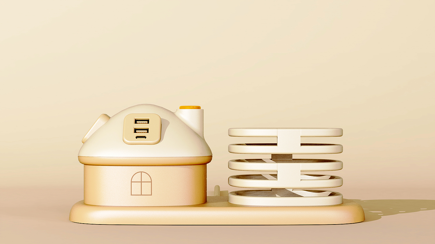 Original design，Industrial / product design，small home appliances，Desk lamp，Socket，Desktop Learning Storage，