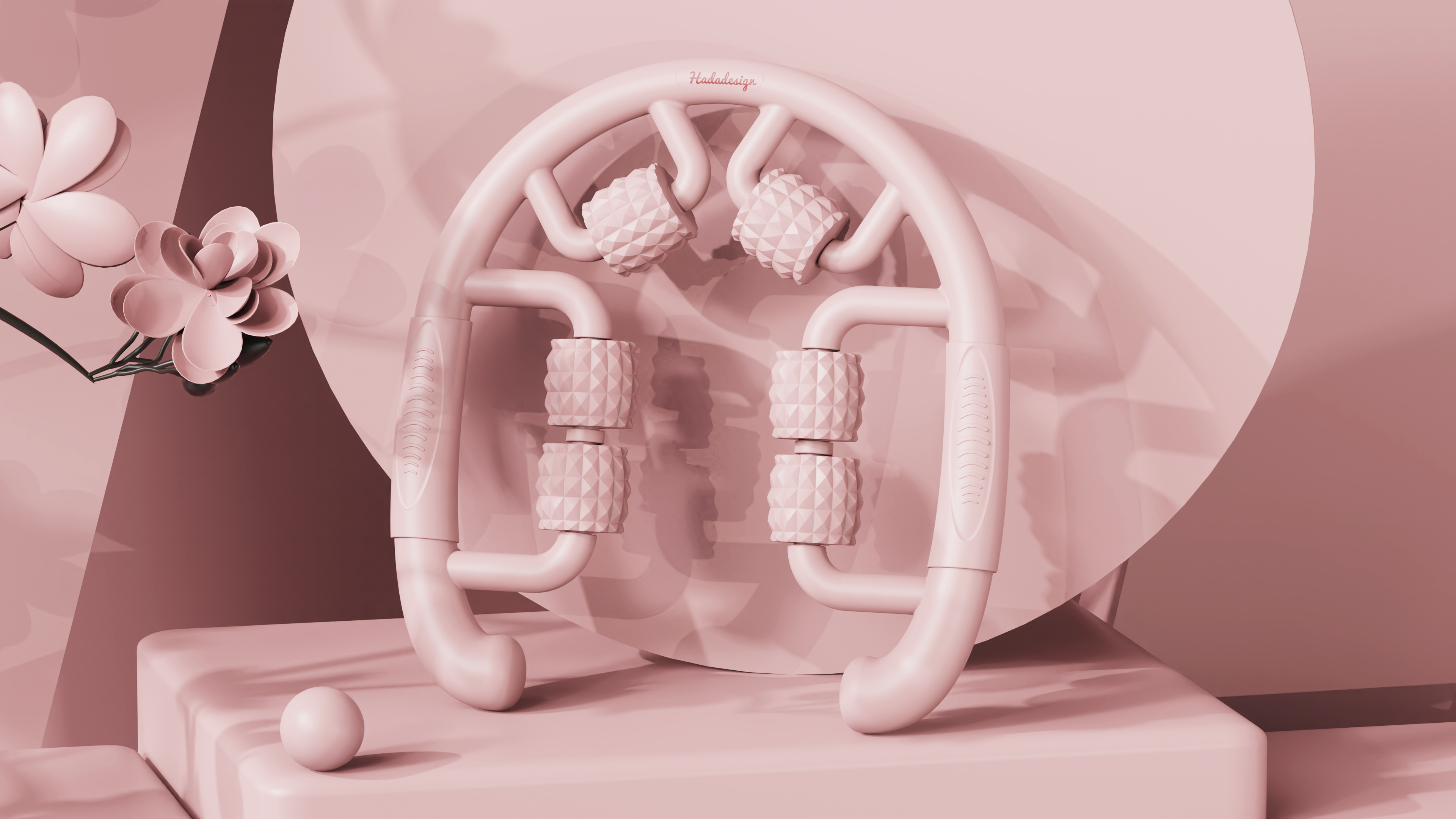 Massage roller，Legs，Massage roller，Legs，Ring clamp，Ring clamp，