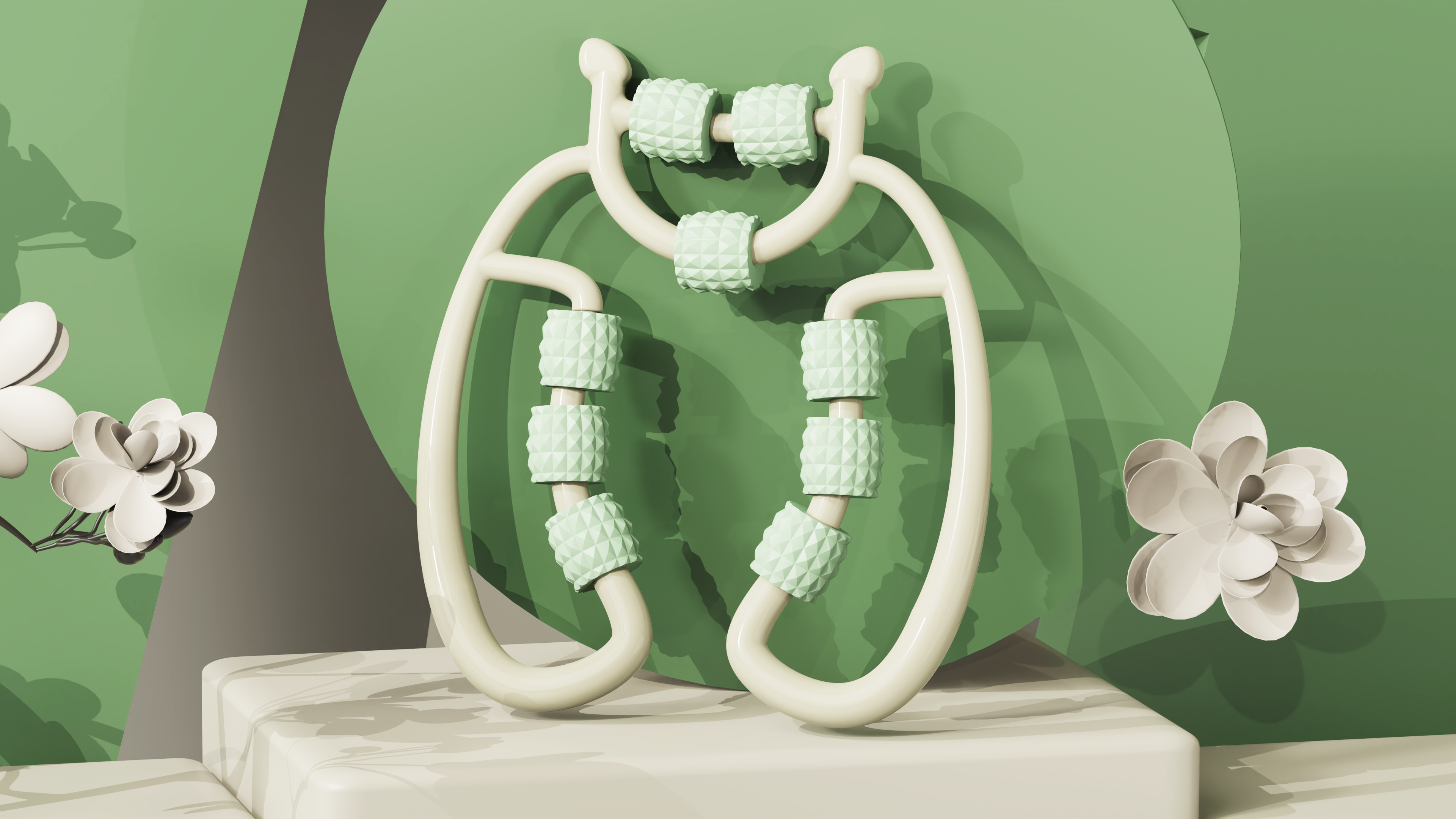 Massage roller，Legs，Massage roller，Legs，Ring clamp，Ring clamp，