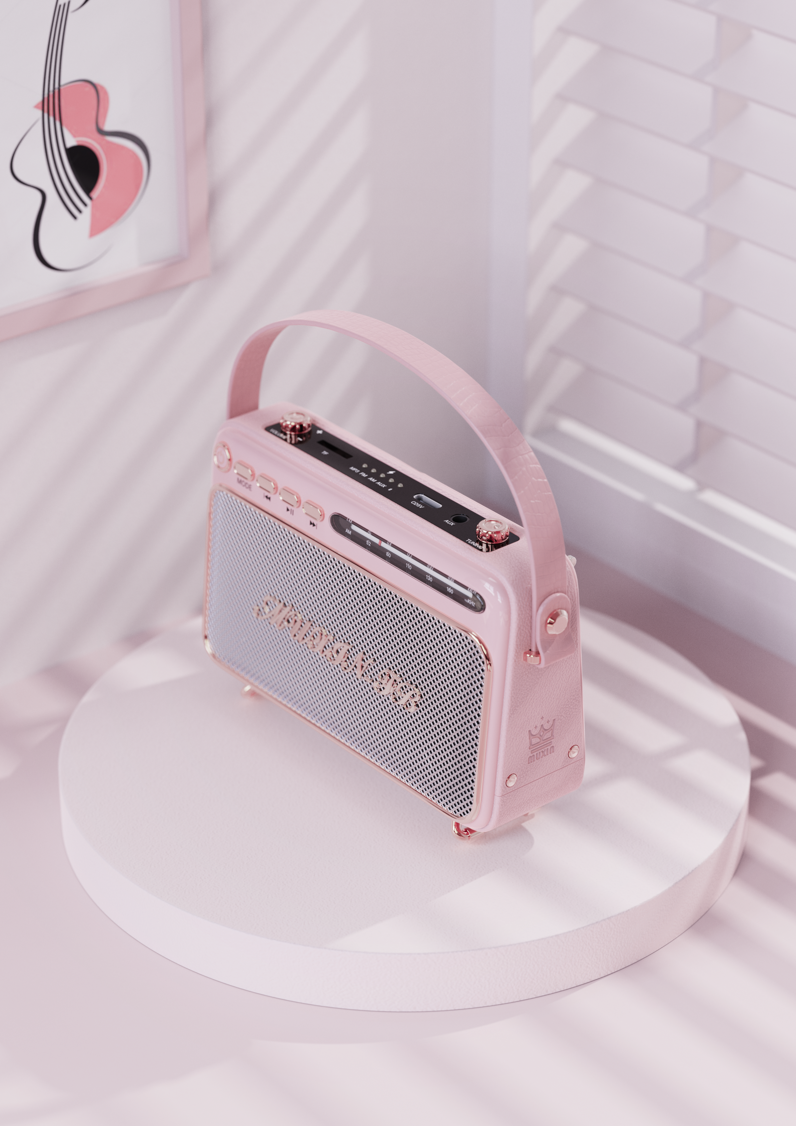 product design，Appearance design，sound design ，Retro style，electronic product，