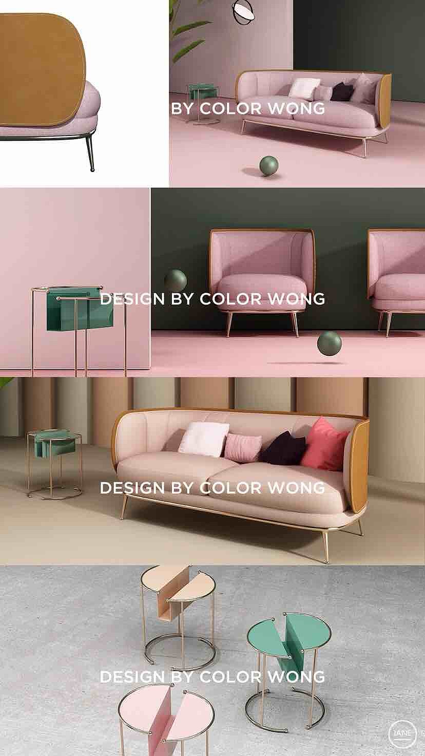 sofa，tea table，
