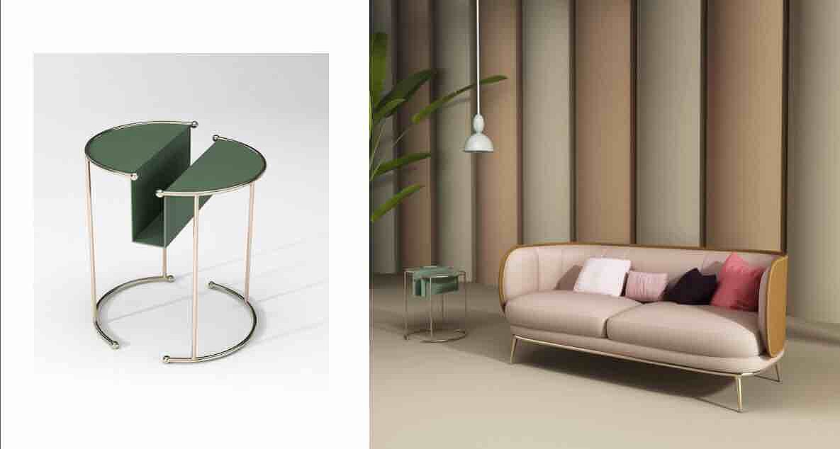 sofa，tea table，