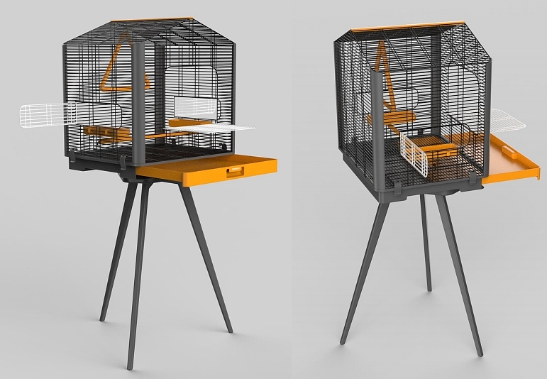 Portable bird cage, outdoor travel escort，