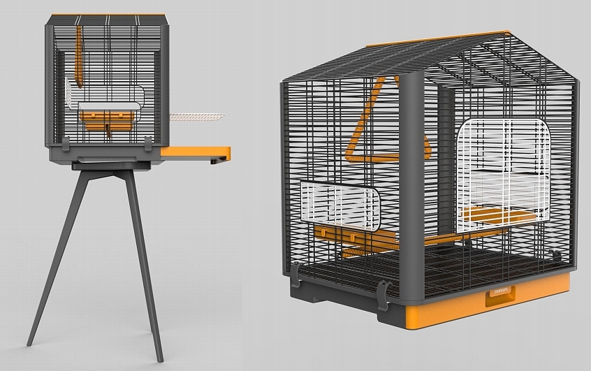 Portable bird cage, outdoor travel escort，