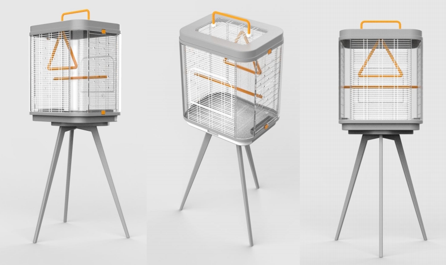 Portable bird cage, outdoor travel escort，