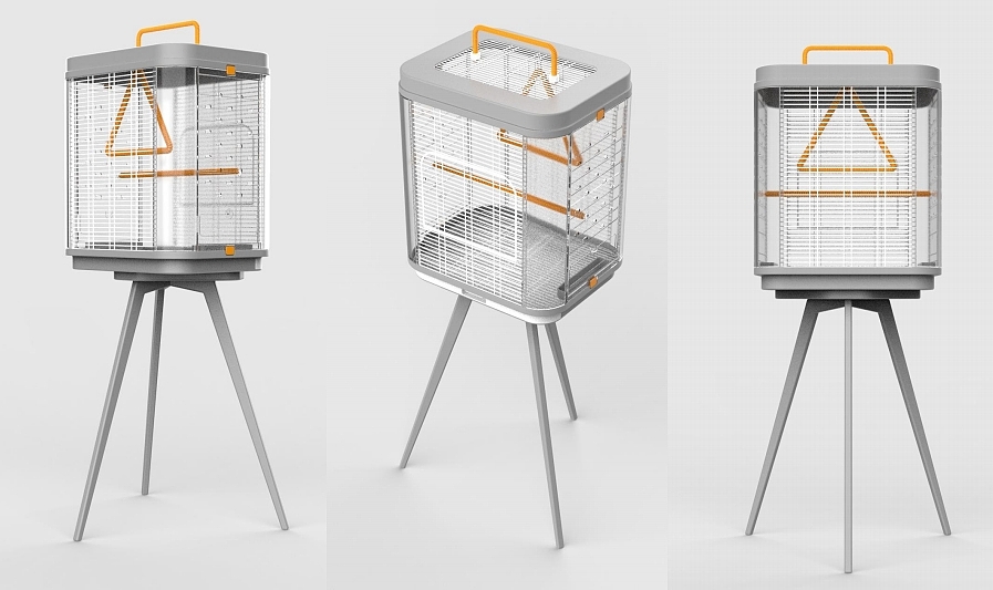 Portable bird cage, outdoor travel escort，