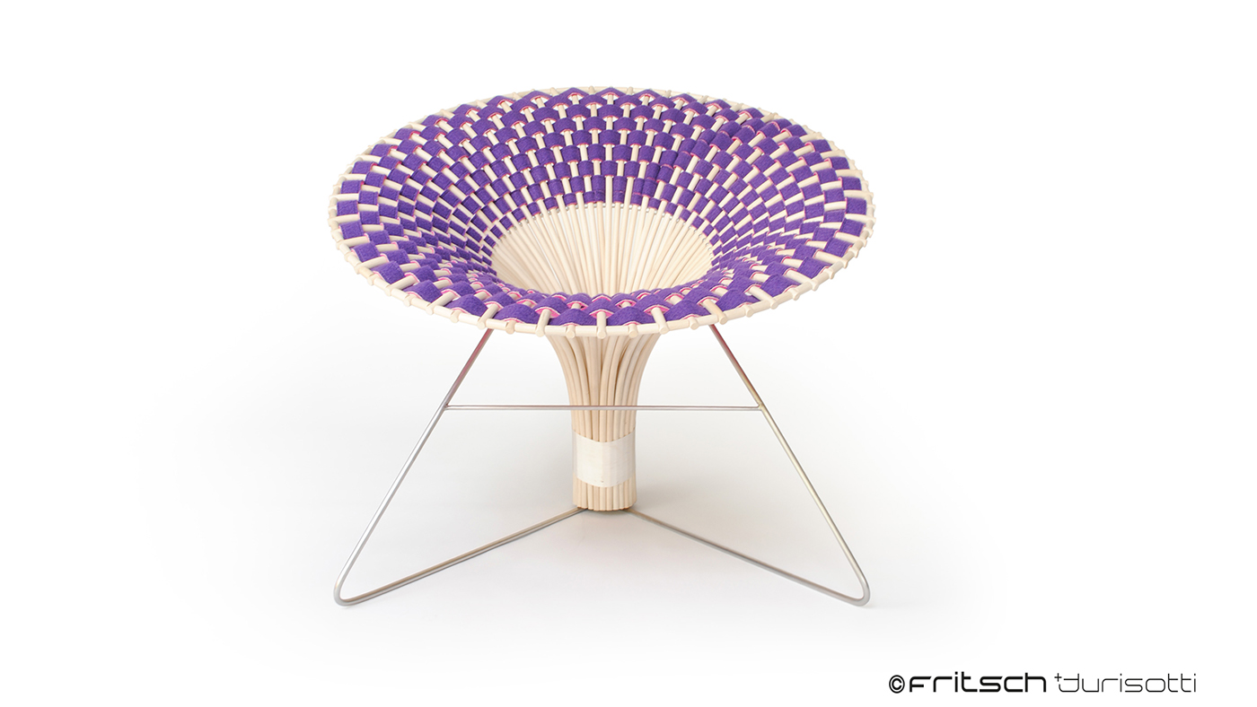 Metal，Natural fiber，willow branch，chair，Dolcefarniente，