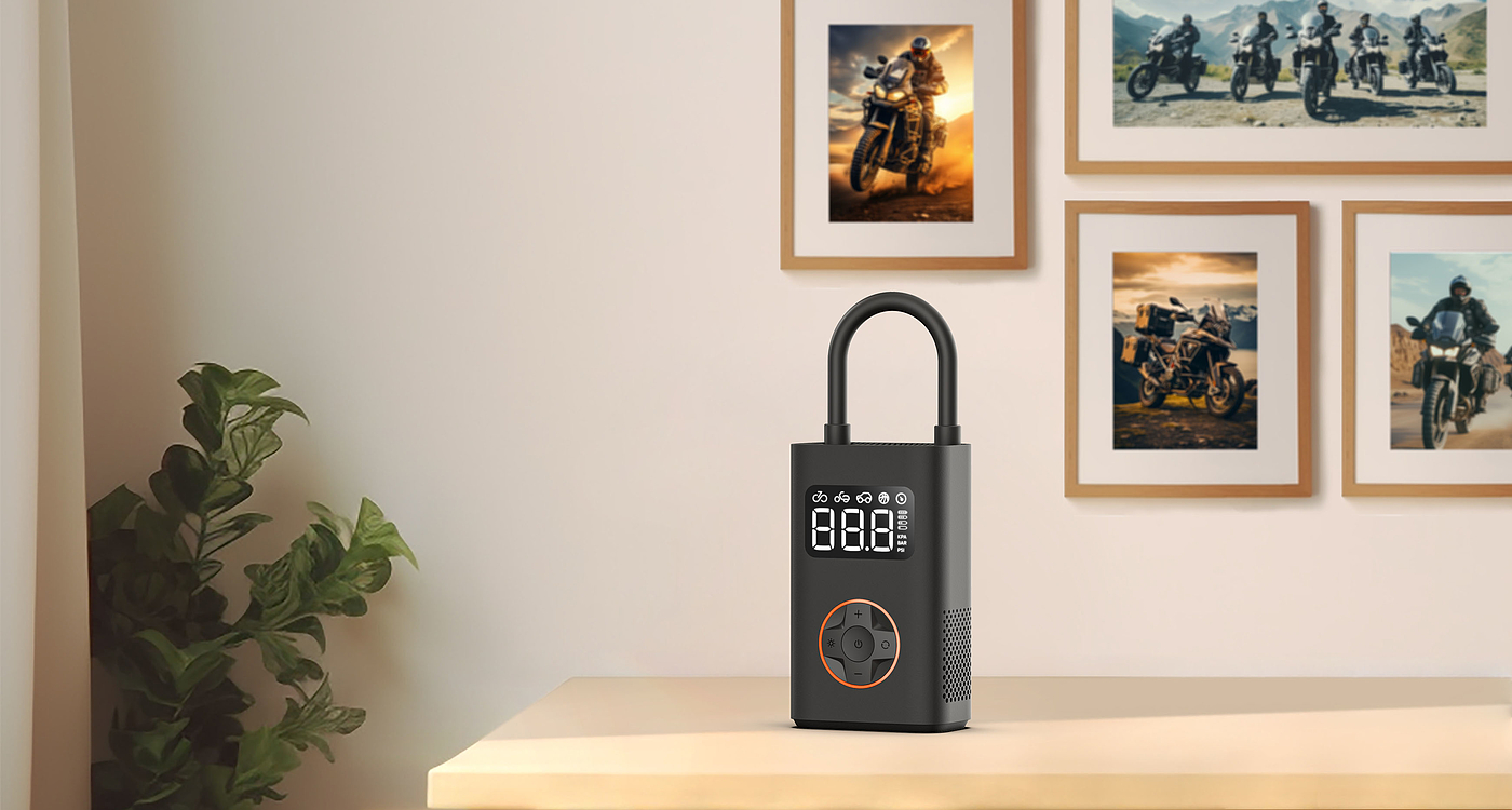 Ride the portable mini truck pump, your road expert.，