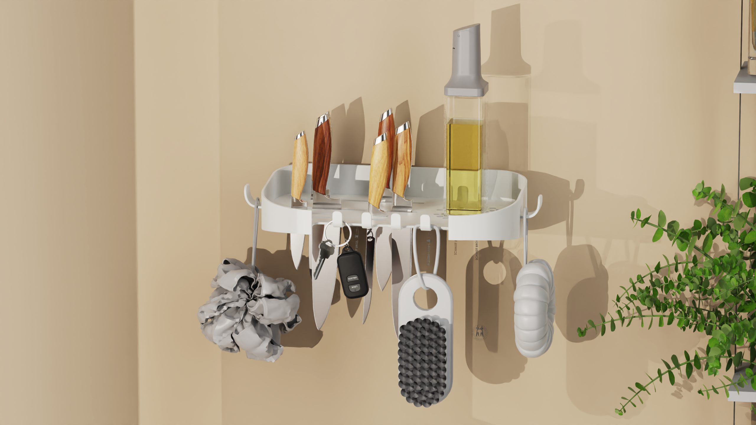 kitchen，bedroom，a living room，