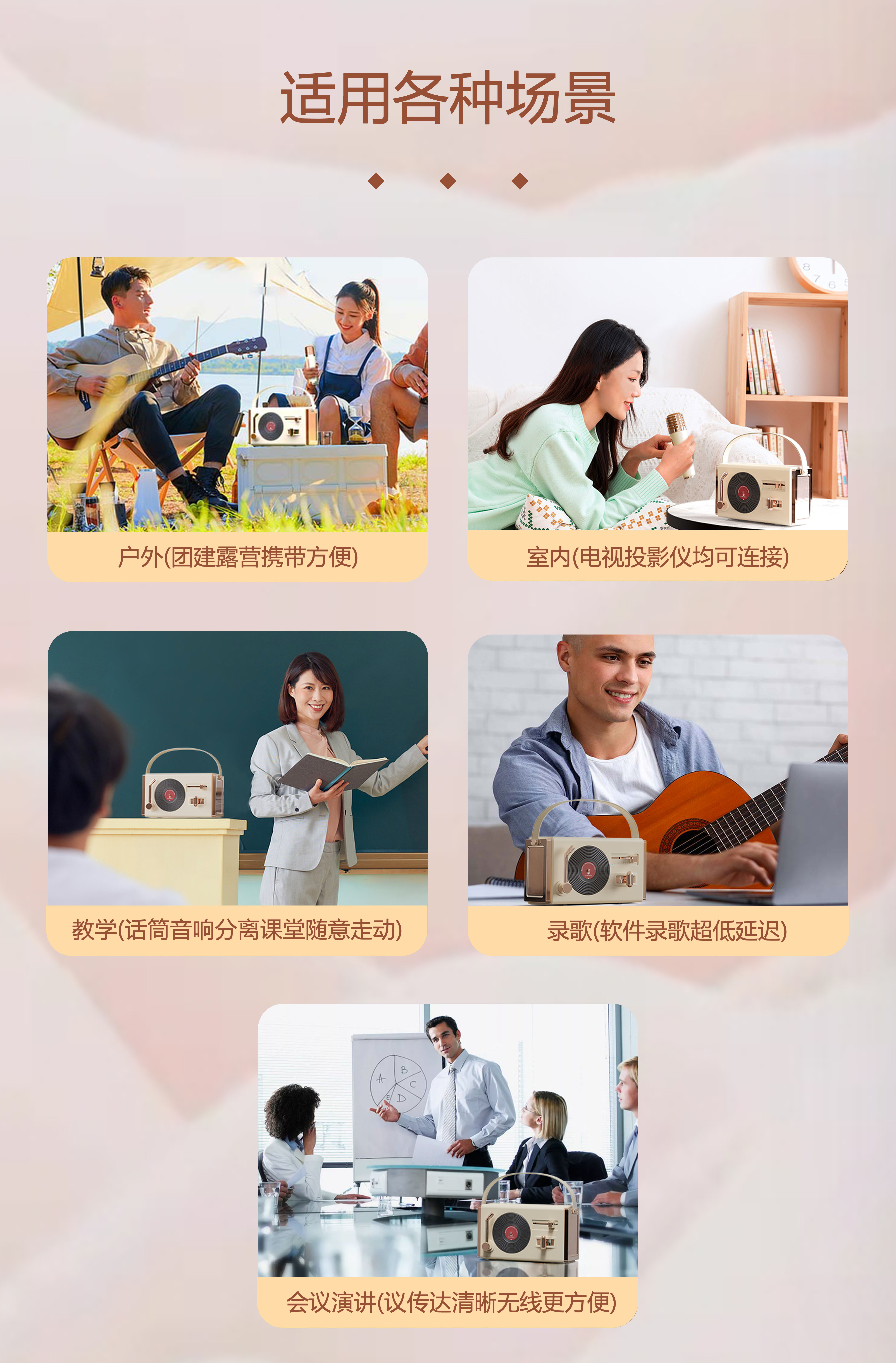 Microphone，Retro Bluetooth stereo，Bluetooth audio，Microphone，