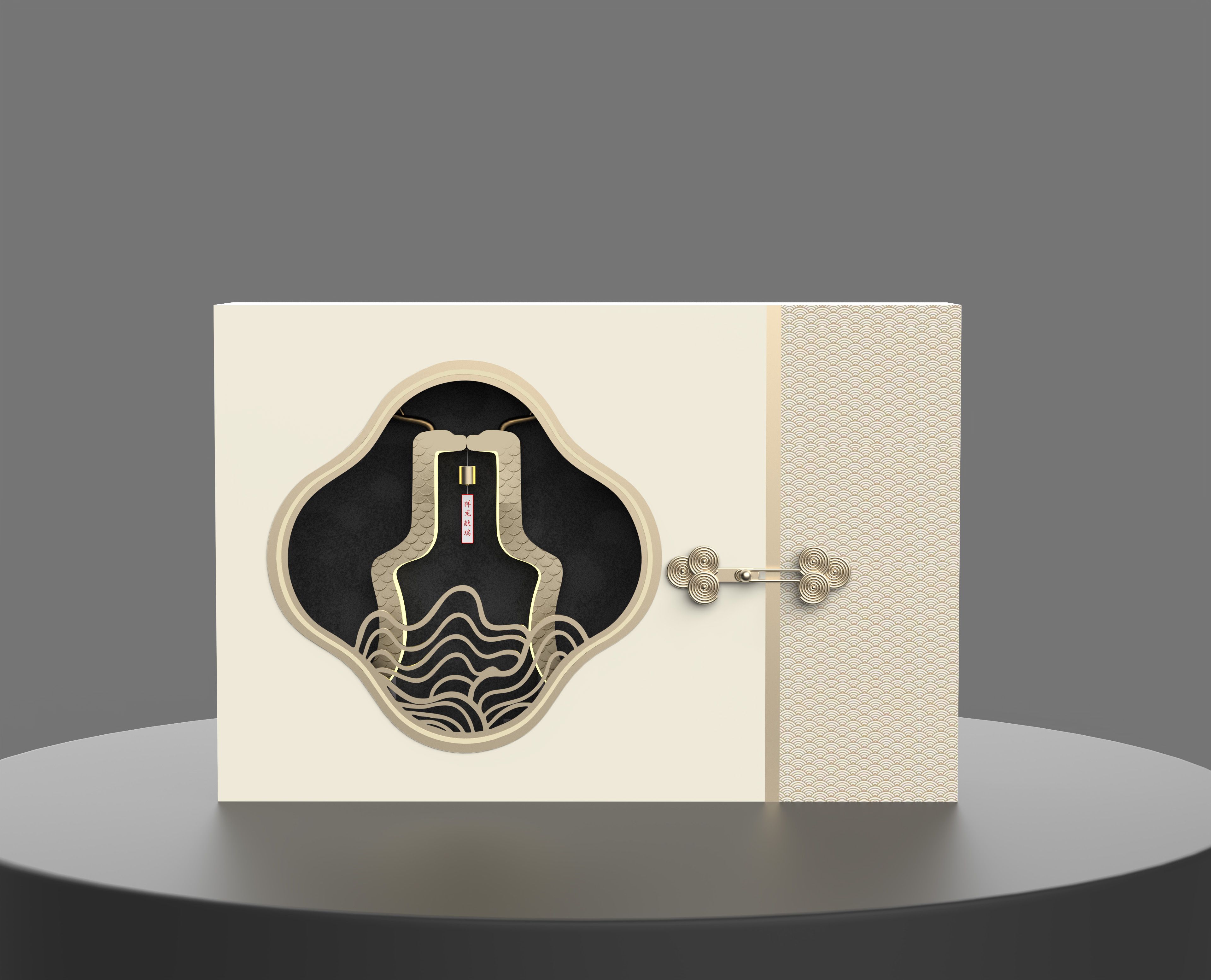 "Linglong" wind bell lamp，Gift box packaging，Wine bottle design，Cultural and creative products，Liquor packaging，