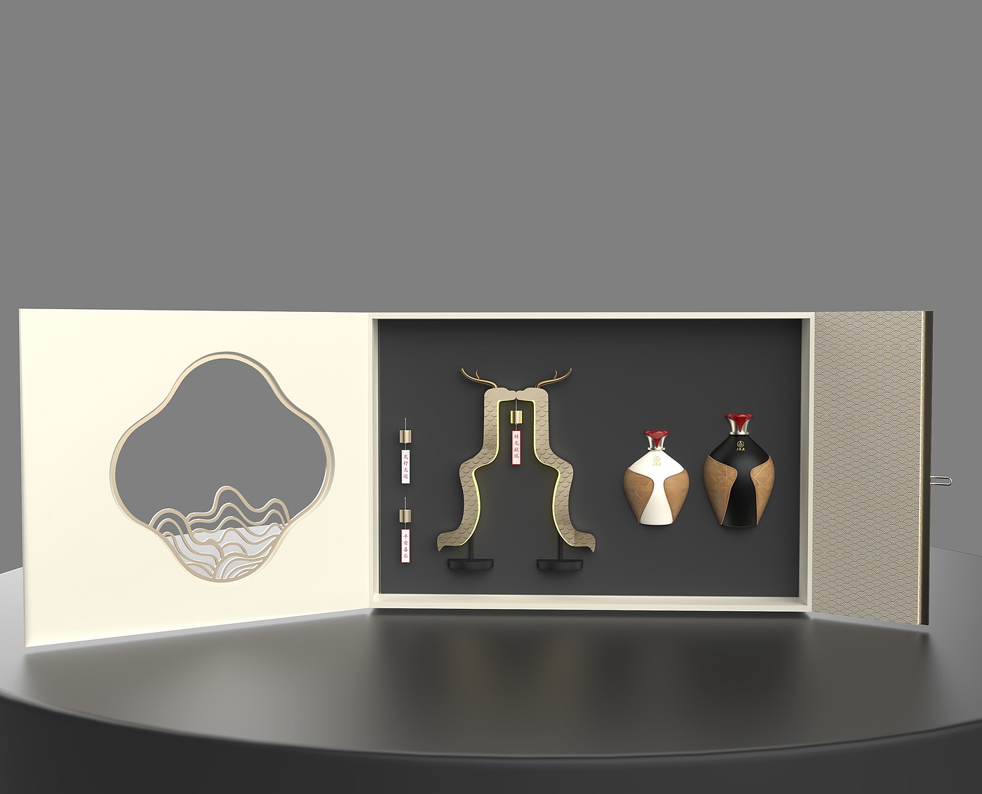“铃珑”风铃灯，礼盒包装，酒瓶设计，文创产品，白酒包装，