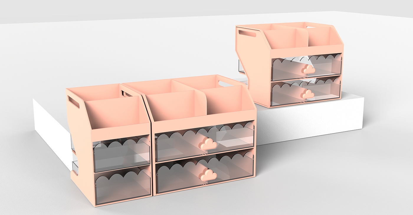 Desktop spray storage box，