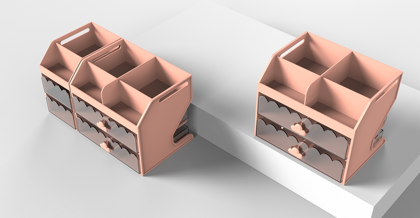 Desktop spray storage box，