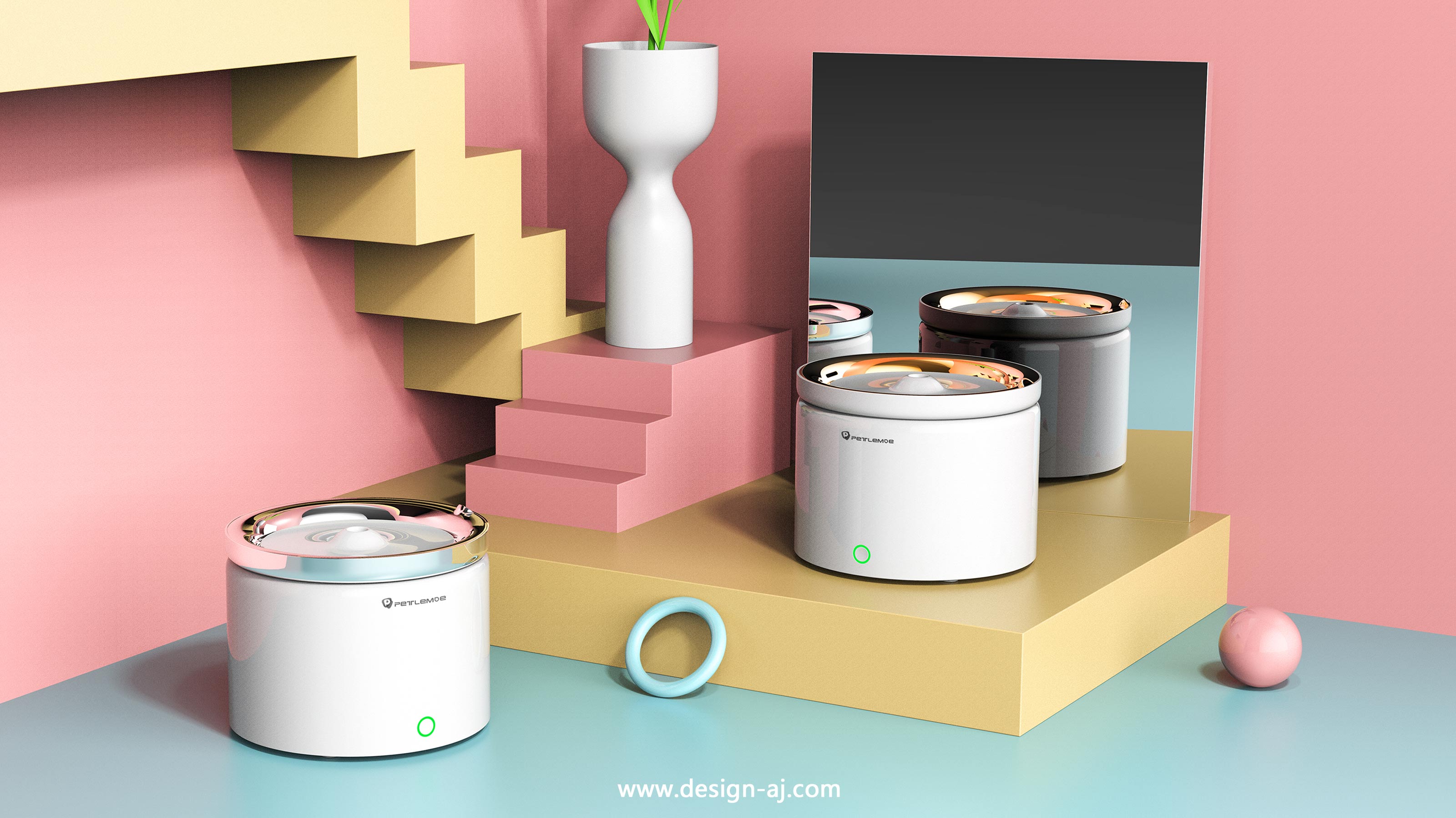 Design of Pet Intelligent Water Dispenser，Pet product design，Water dispenser design，Pet products design，Pets，Appearance design，Pet product design，industrial design，