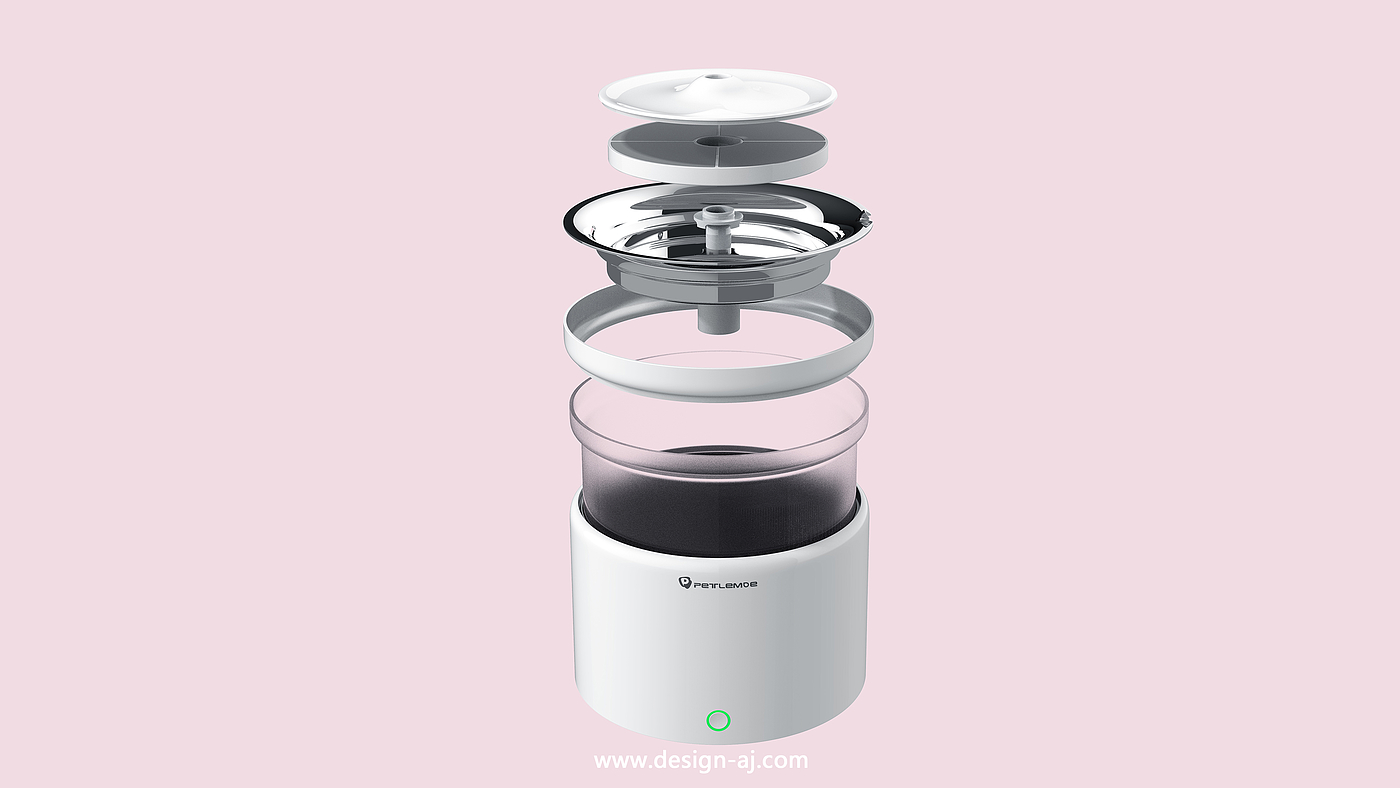 Design of Pet Intelligent Water Dispenser，Pet product design，Water dispenser design，Pet products design，Pets，Appearance design，Pet product design，industrial design，