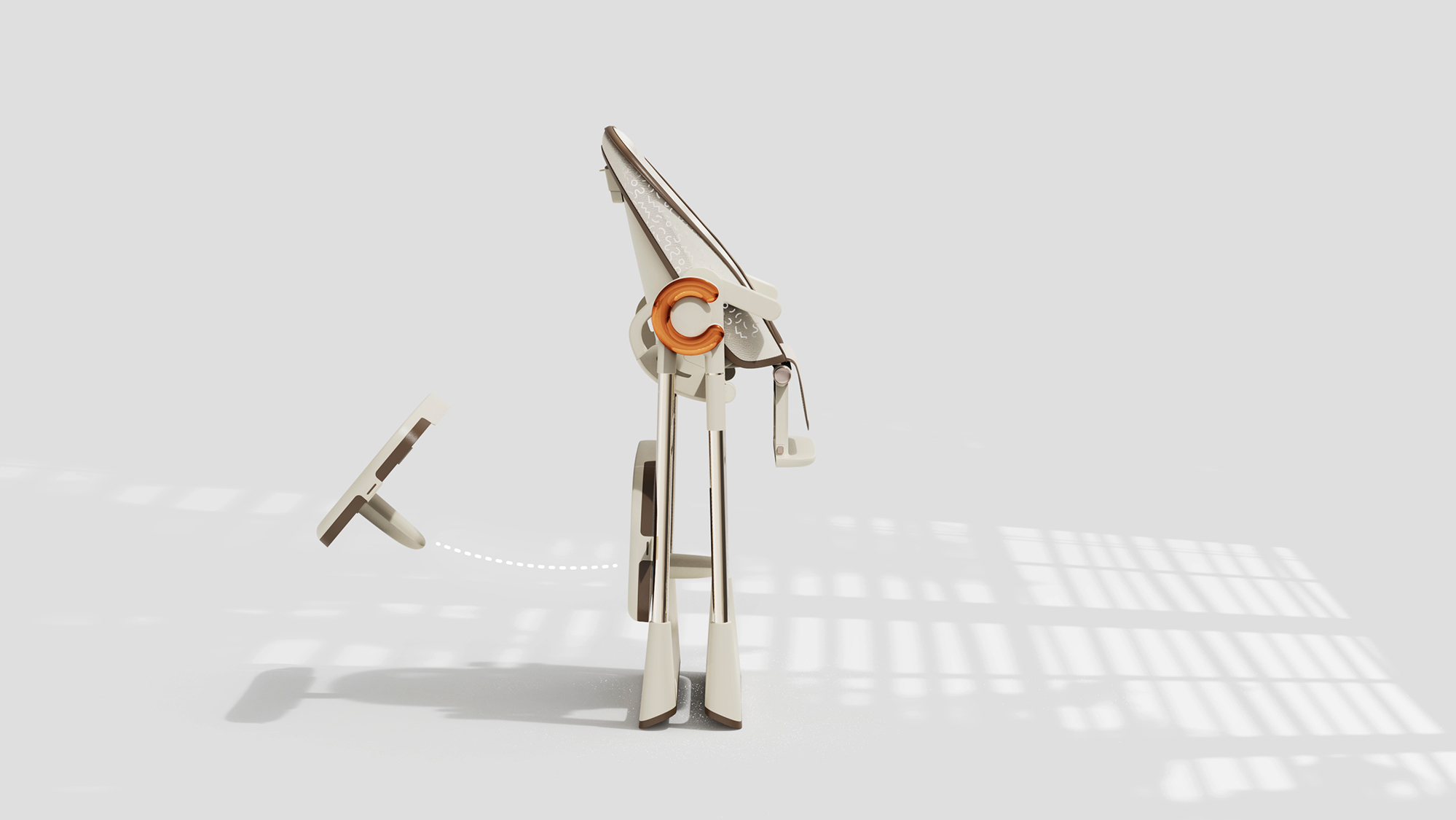 Multifunctional dining chair，High chair ，Baby products，industrial design，product design，