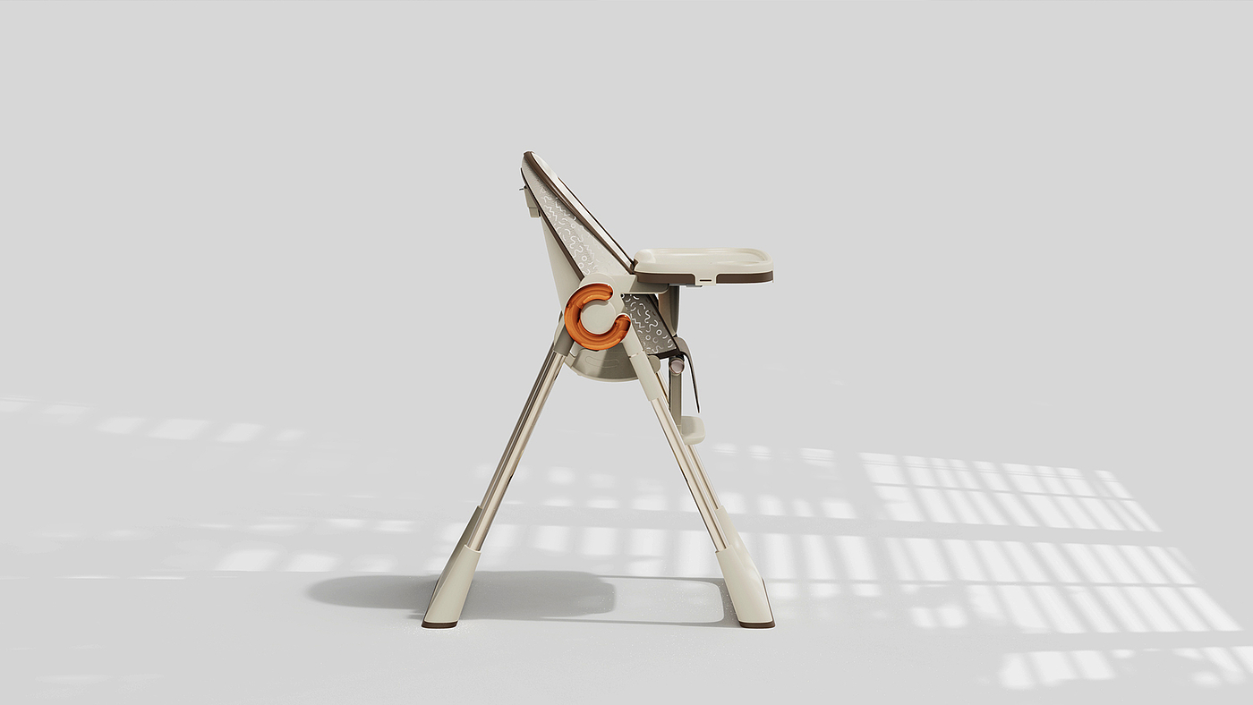 Multifunctional dining chair，High chair ，Baby products，industrial design，product design，