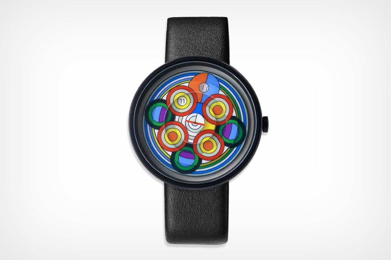Collage，color movement，abstract geometry，Wristwatch，