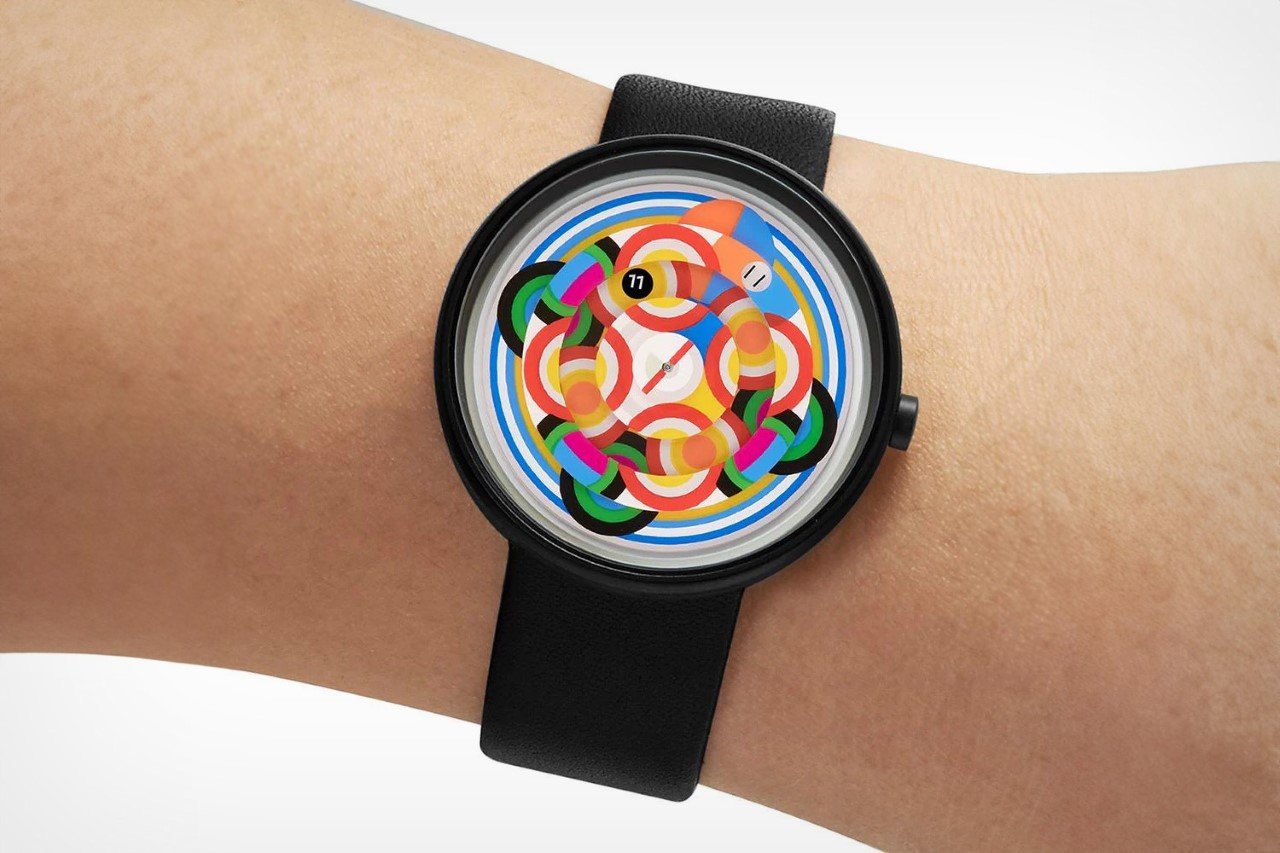 Collage，color movement，abstract geometry，Wristwatch，