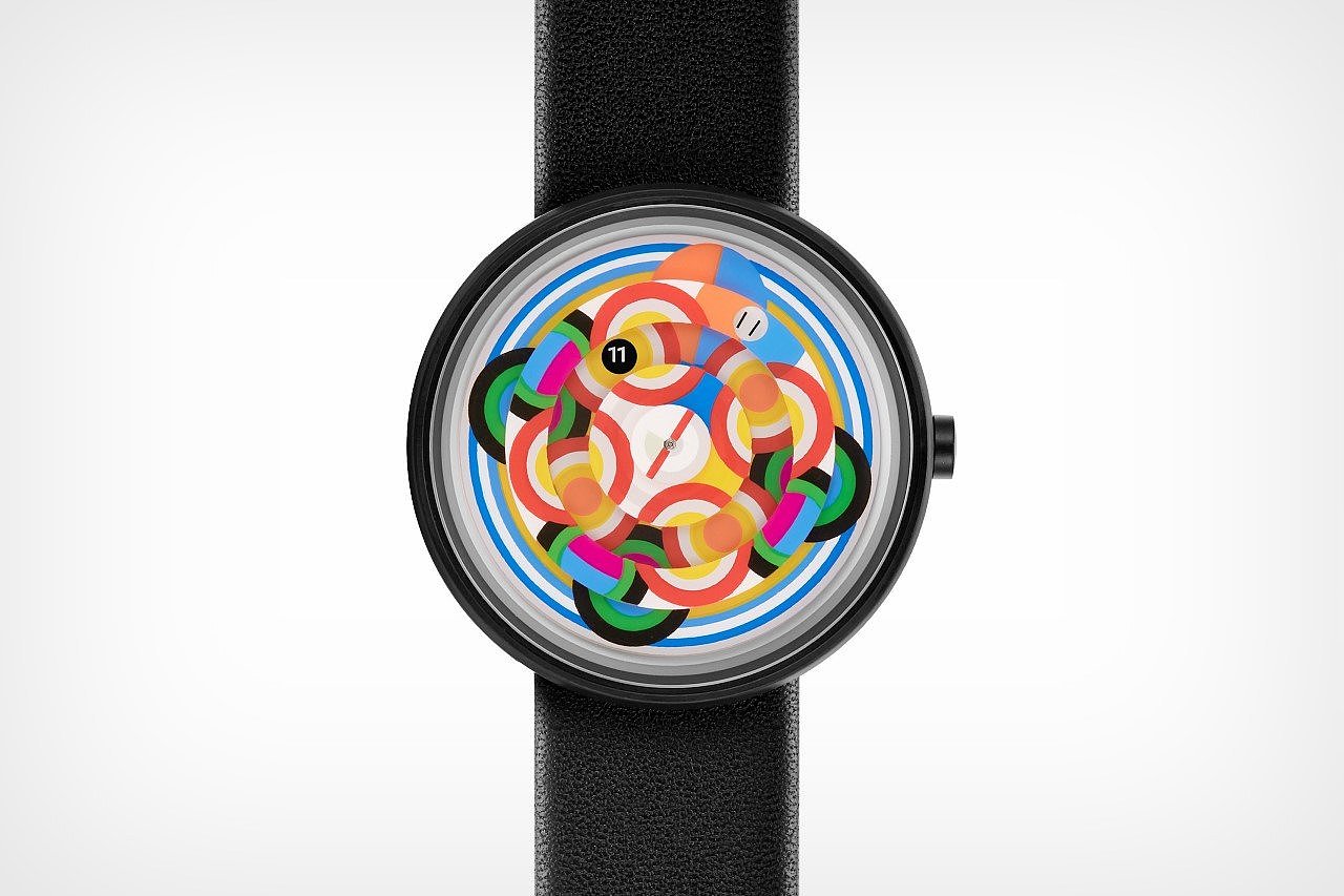 Collage，color movement，abstract geometry，Wristwatch，