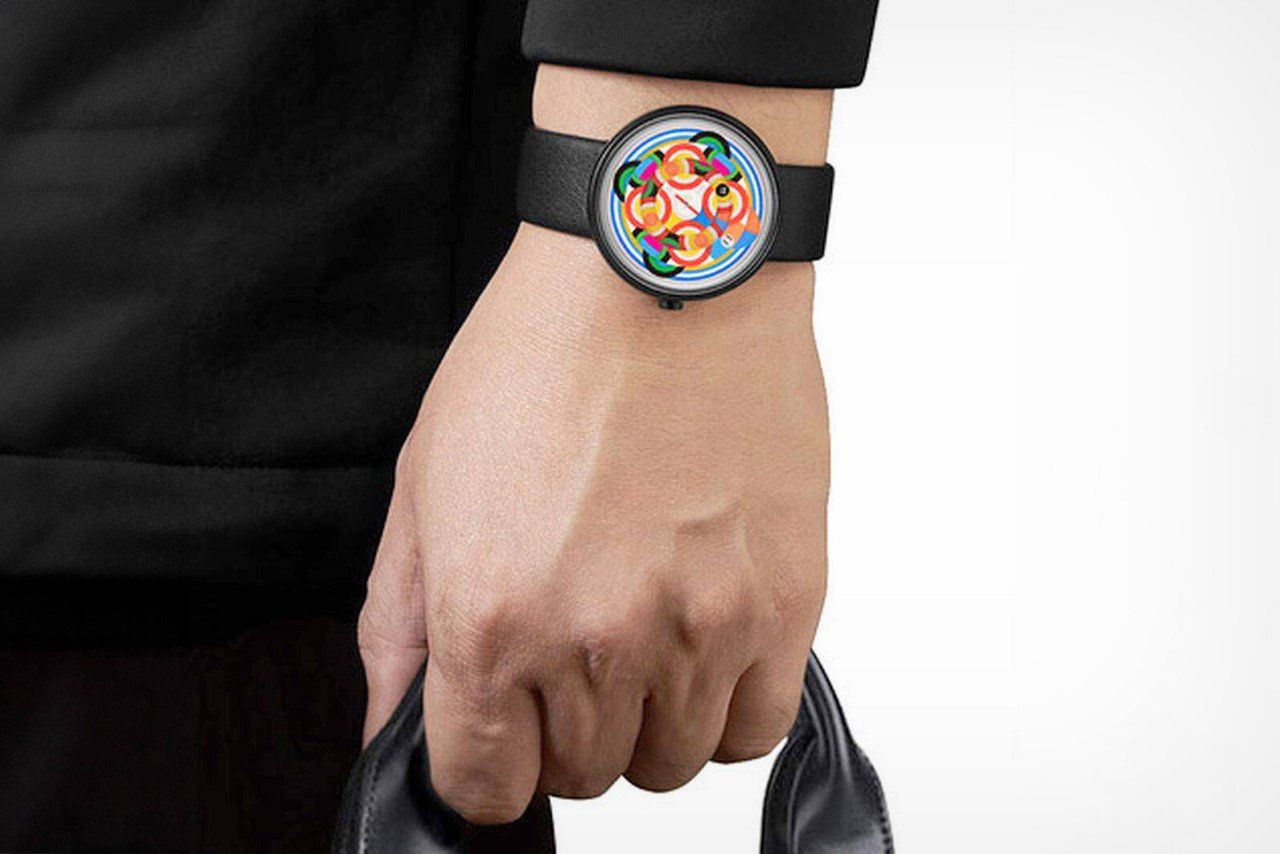 Collage，color movement，abstract geometry，Wristwatch，