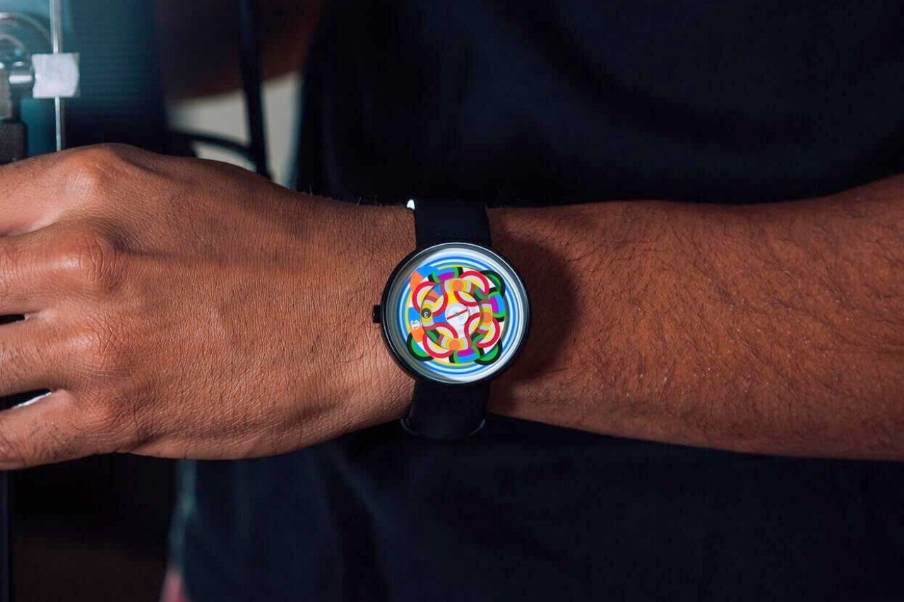 Collage，color movement，abstract geometry，Wristwatch，