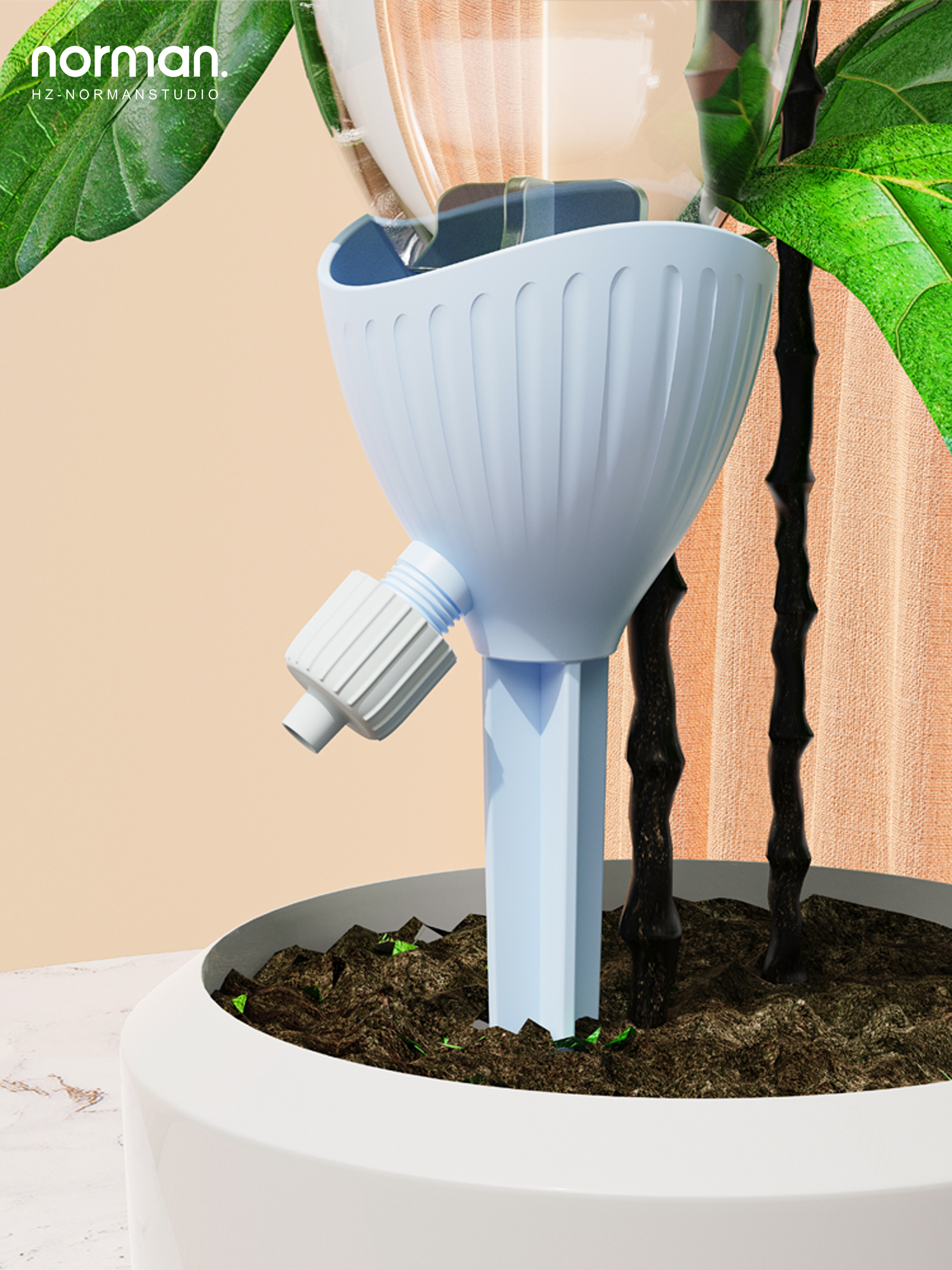 Flower watering device，Drip，a business travel，Lazy man，Seepage，automatic，