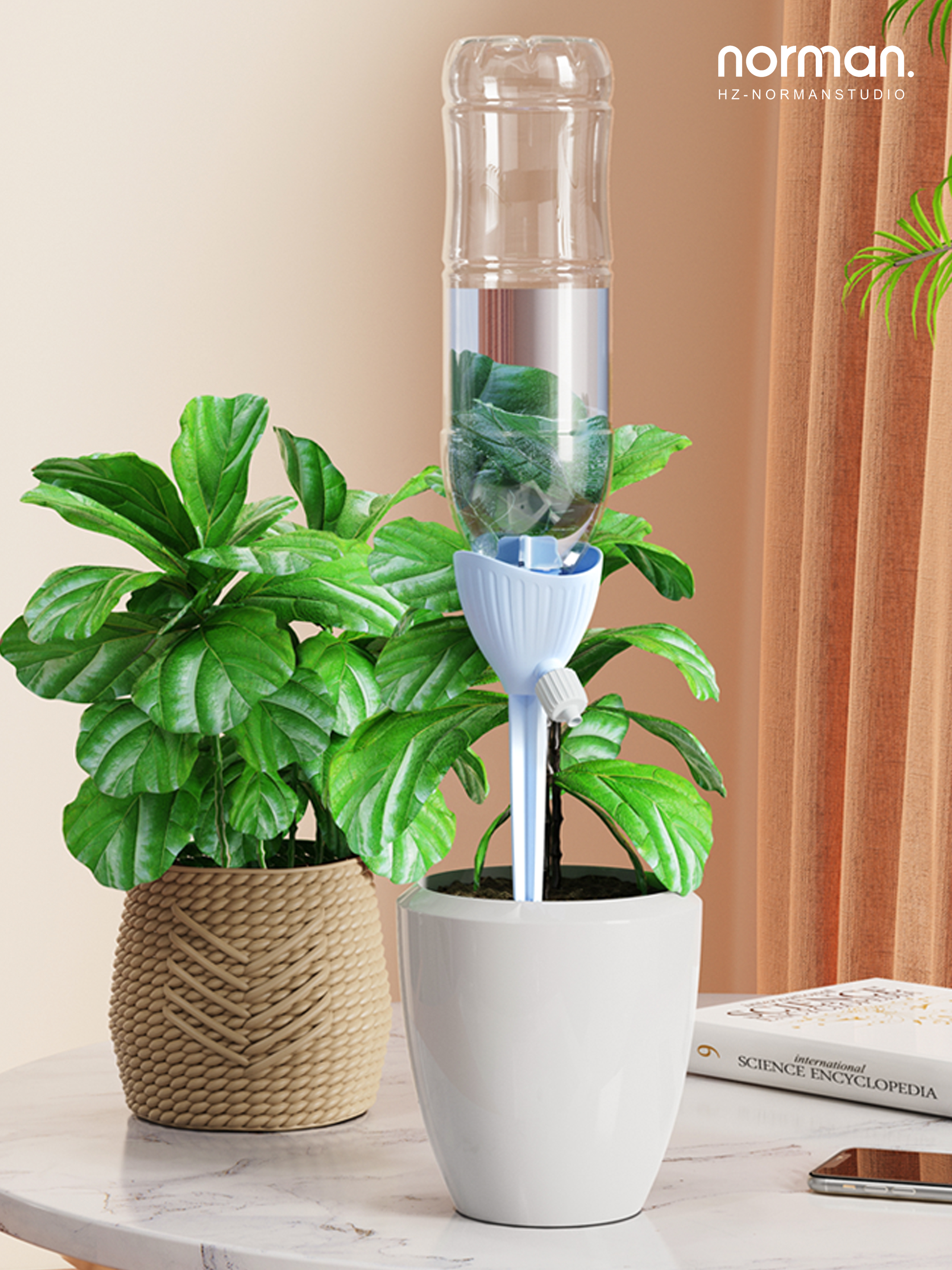 Flower watering device，Drip，a business travel，Lazy man，Seepage，automatic，