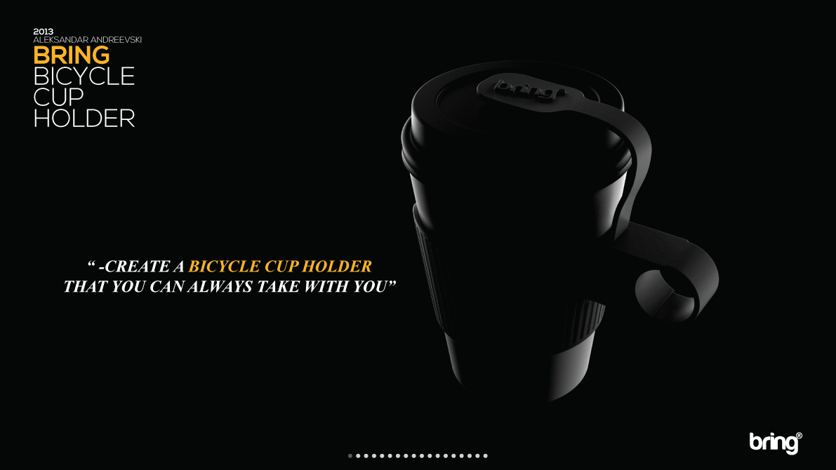 glass，Bring，Bicycle cup holder，