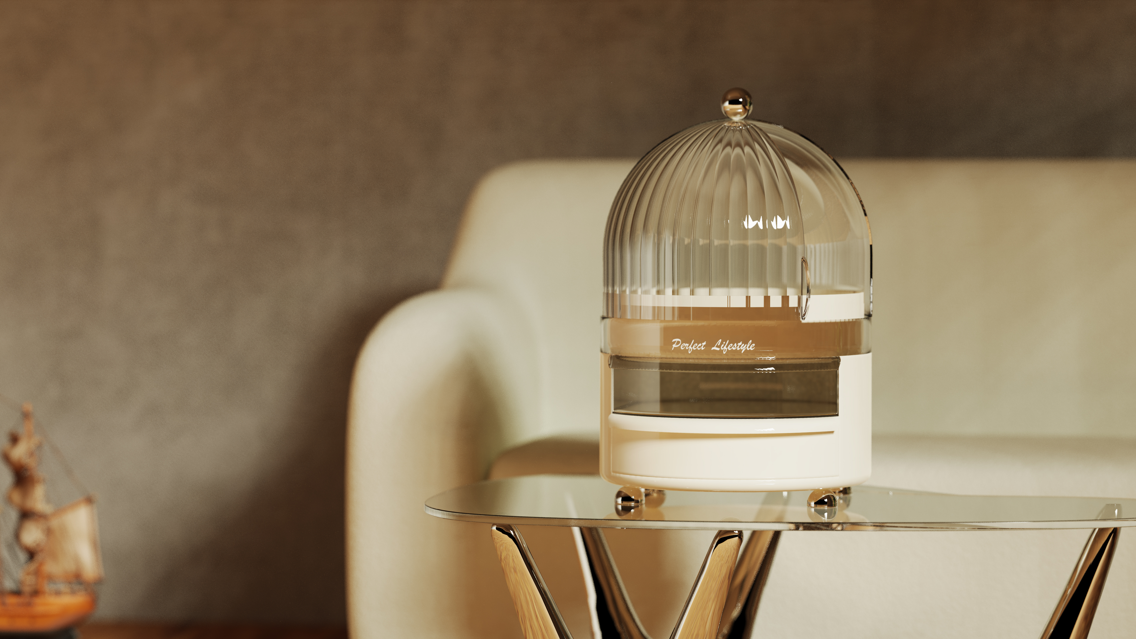 dressing case，senior，Simplicity，Receive，Desktop storage box，