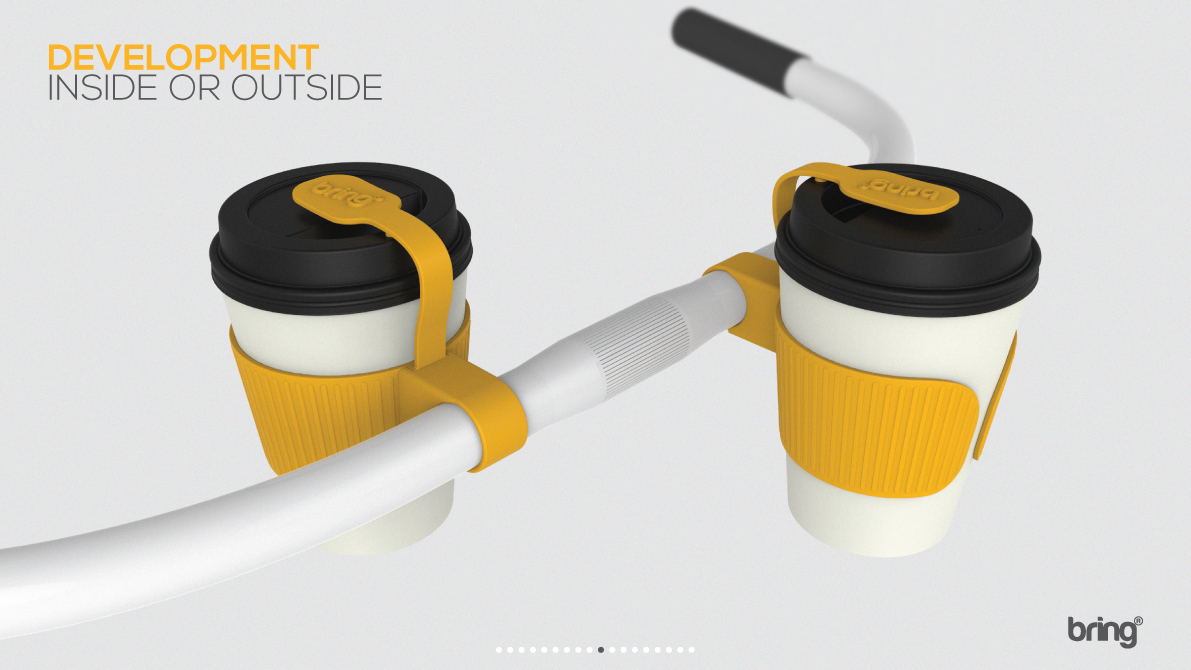 glass，Bring，Bicycle cup holder，