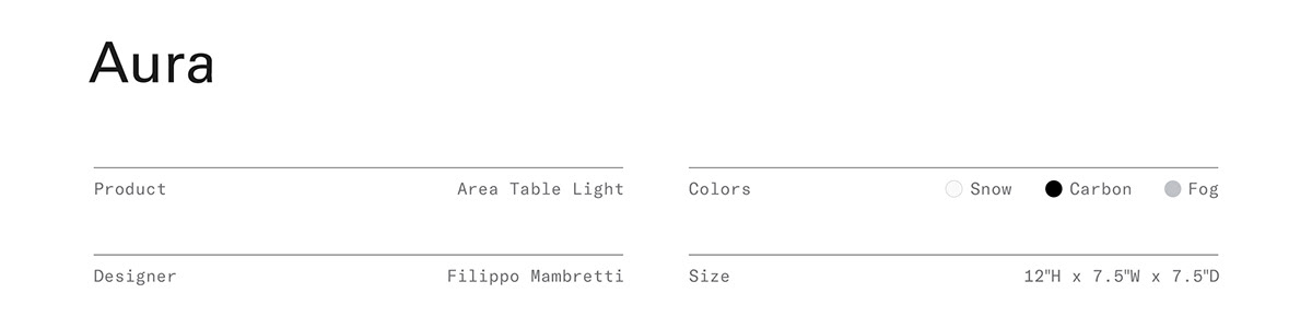 Desk lamp，Gantri，high-quality，aura，