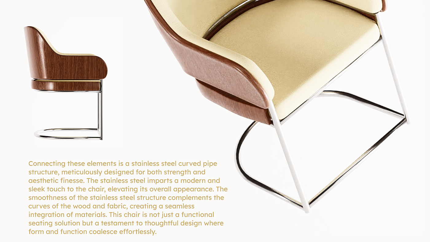 沙发，木制品，不锈钢，舒适，SerenityCurve，