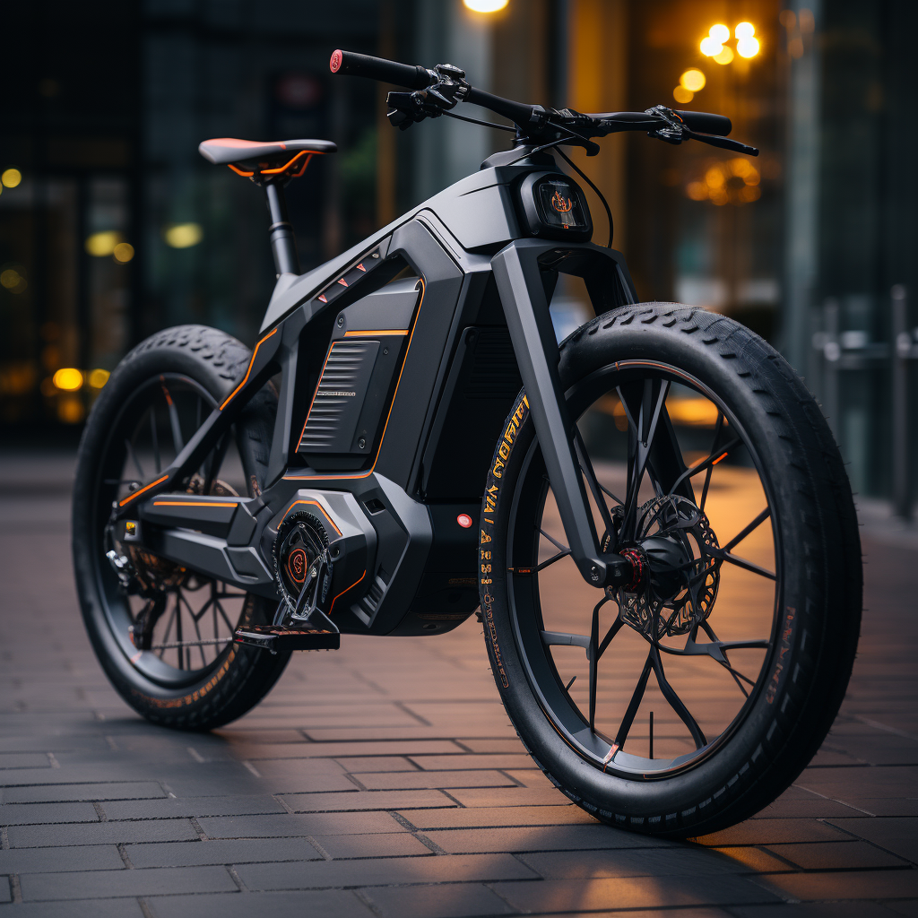 Electric bicycle，Electric moped，midjourney，Bicycle，Scooter，AI design，