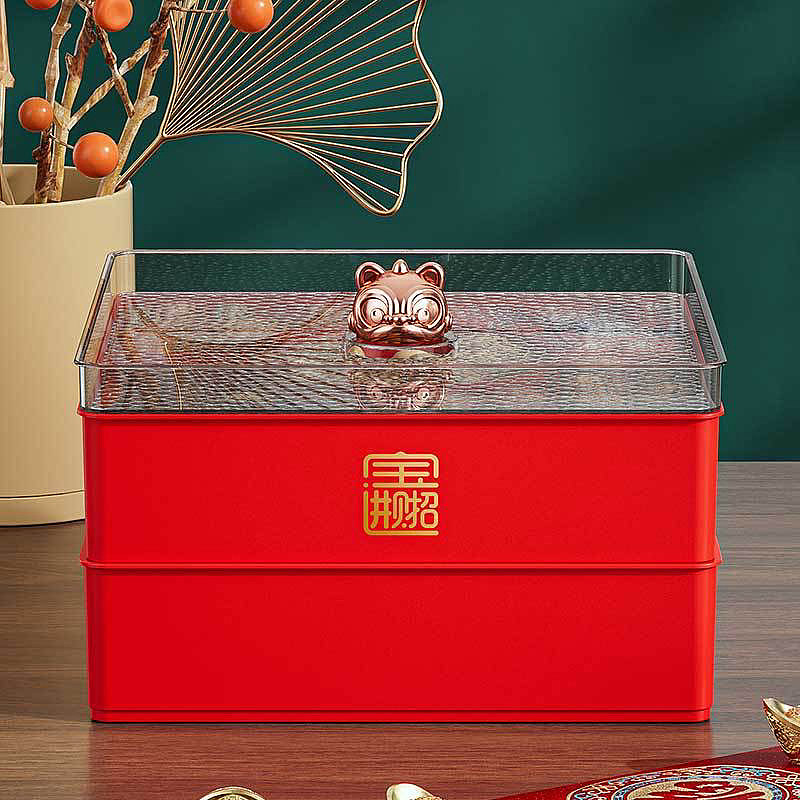 Candy box，Fruit tray，Dried fruit box，National tidal wind，Chinese style candy box，New Year Candy Box，