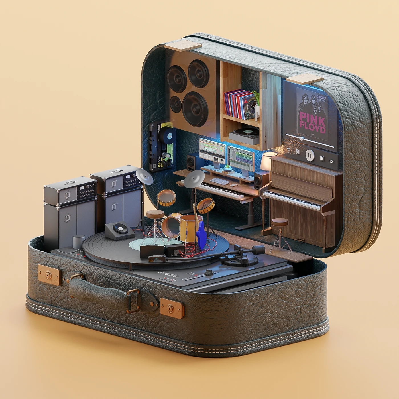 trunk，originality，Draw bar box，Suitcases，