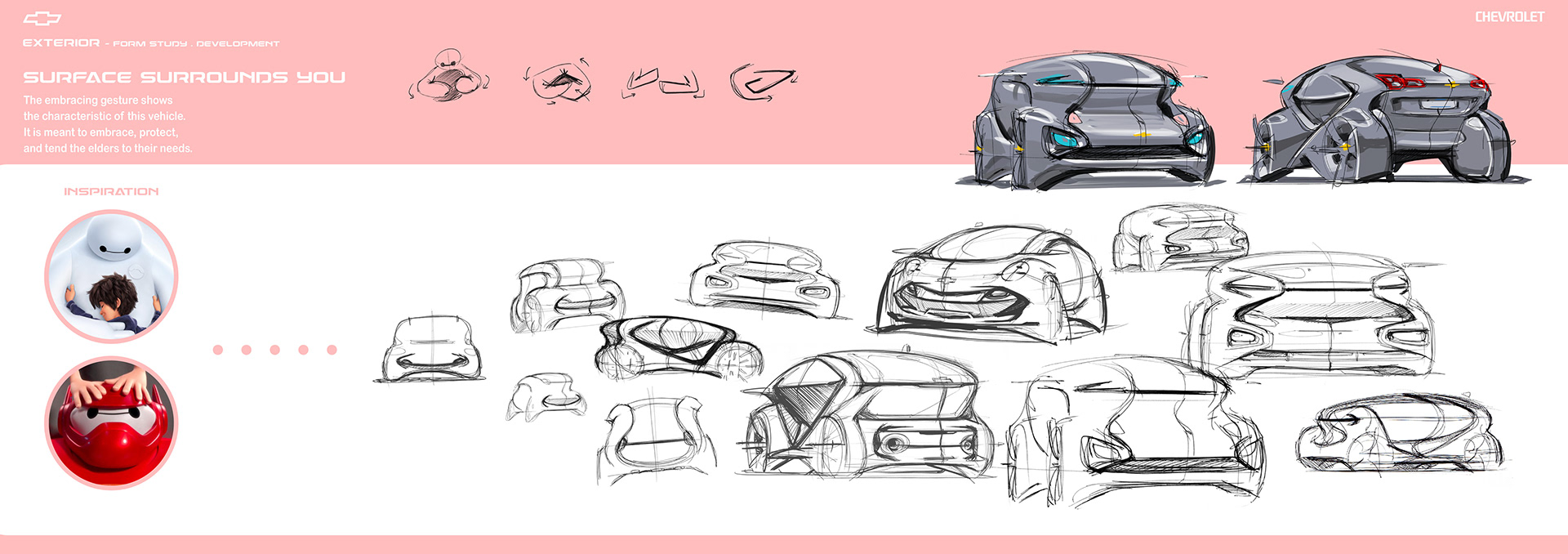 Chevrolet，Baymax，Elderly car，conceptual design，