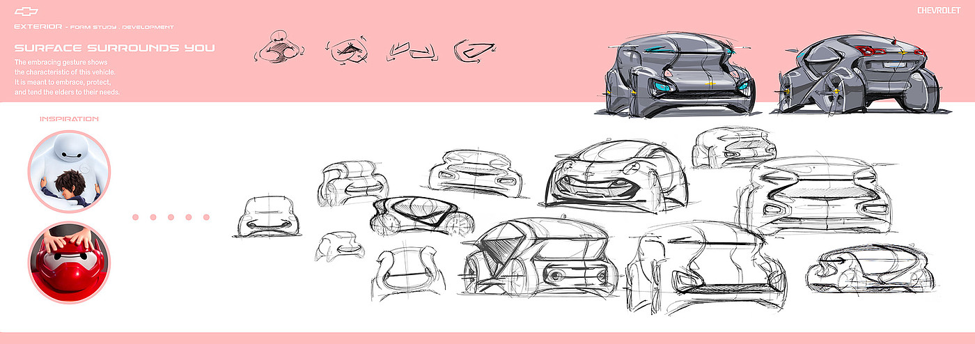 Chevrolet，Baymax，Elderly car，conceptual design，