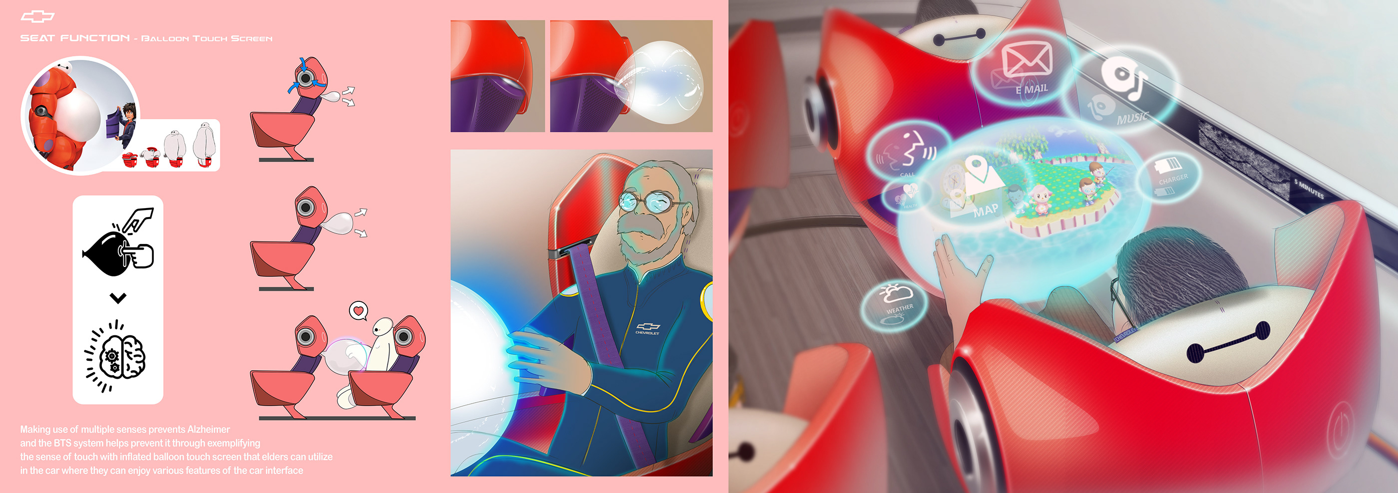 Chevrolet，Baymax，Elderly car，conceptual design，