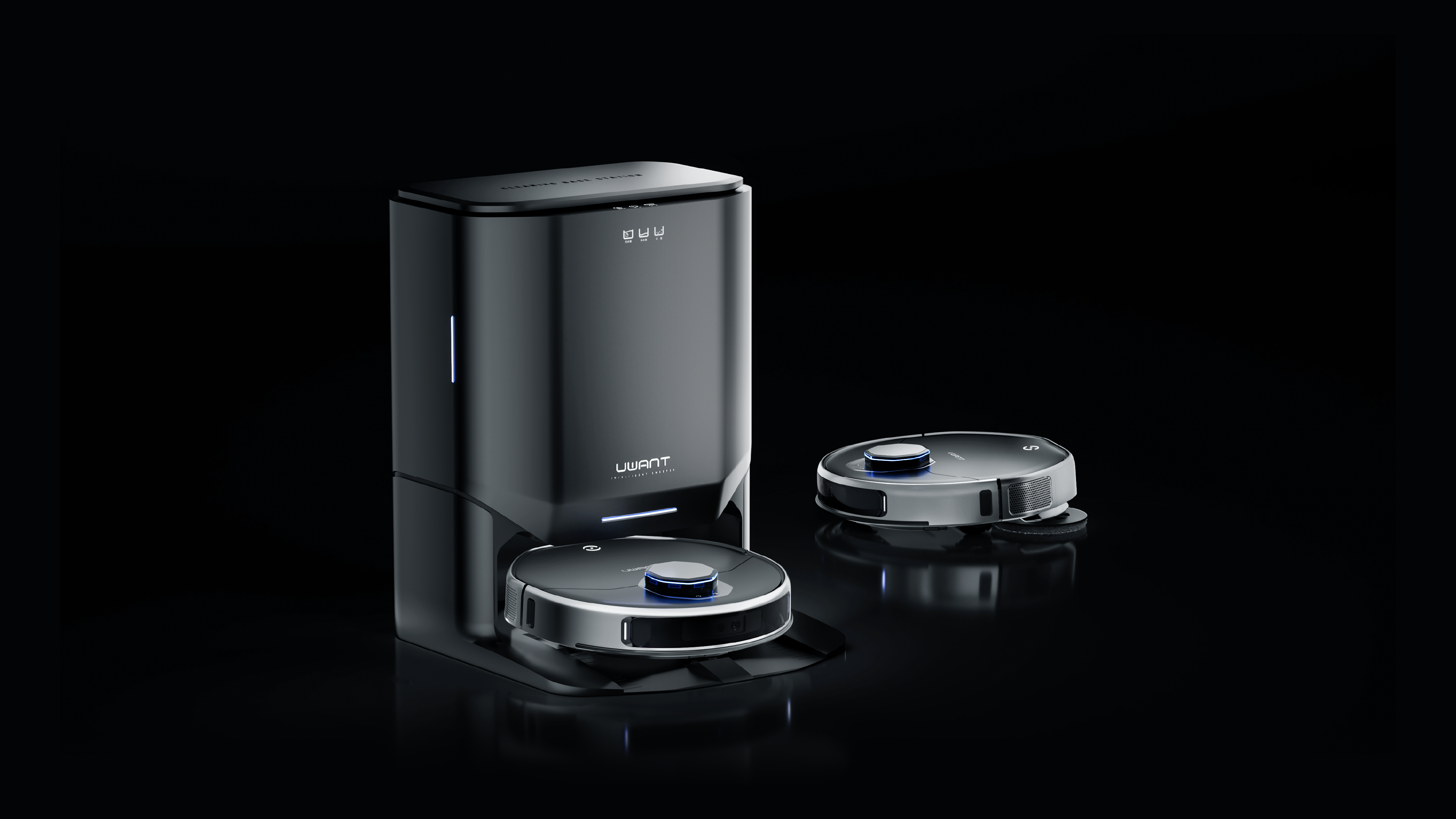 product design，industrial design，Scene rendering，Household appliances，Sweeping robot，Furniture Aesthetics，Intelligent life，