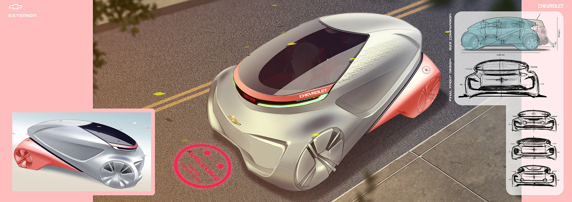 Chevrolet，Baymax，Elderly car，conceptual design，