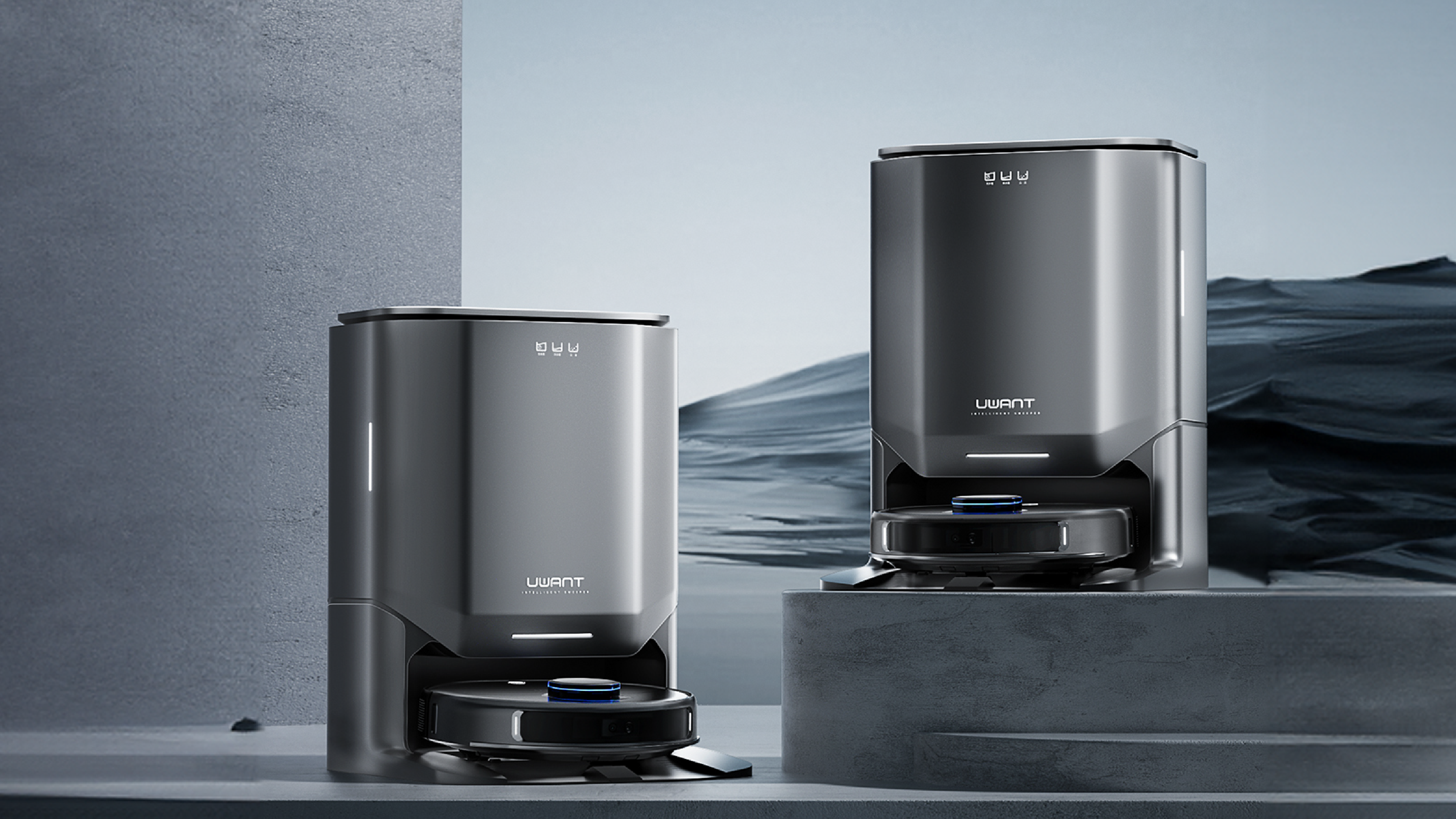 product design，industrial design，Scene rendering，Household appliances，Sweeping robot，Furniture Aesthetics，Intelligent life，