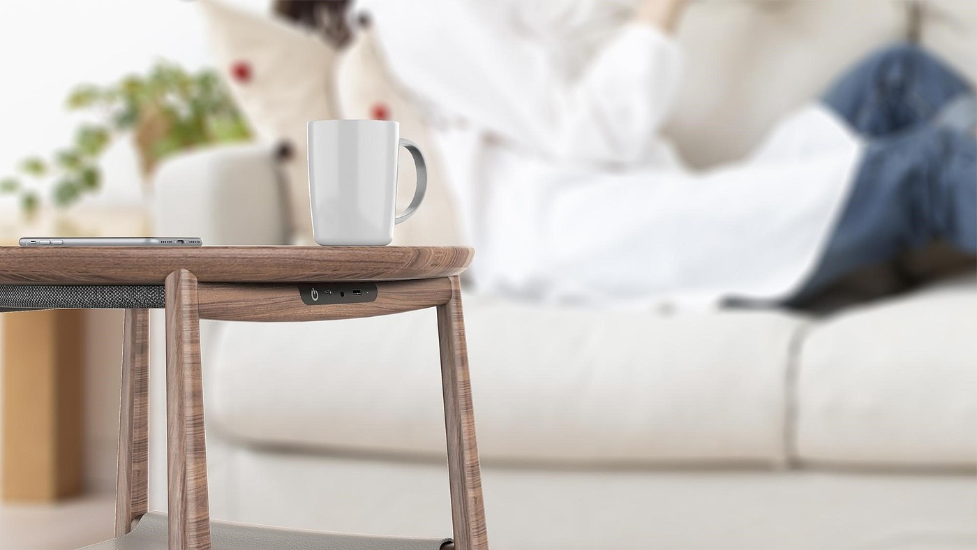 Solid wood furniture，Intelligent side several，product design，furniture design ，