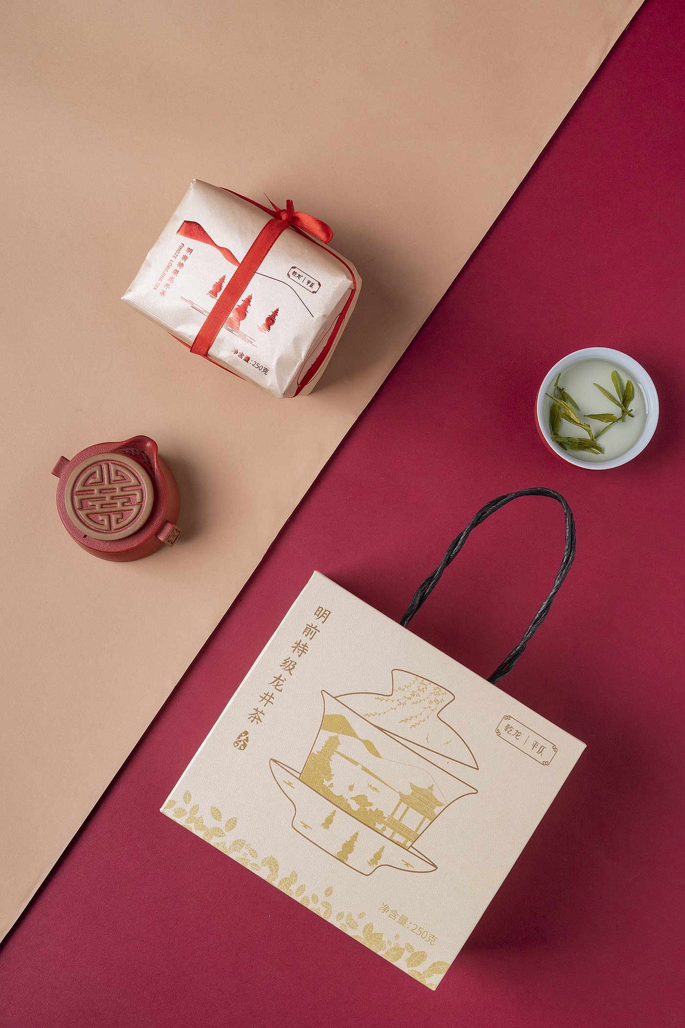 packing design，product design，Tea packaging，Illustration design，