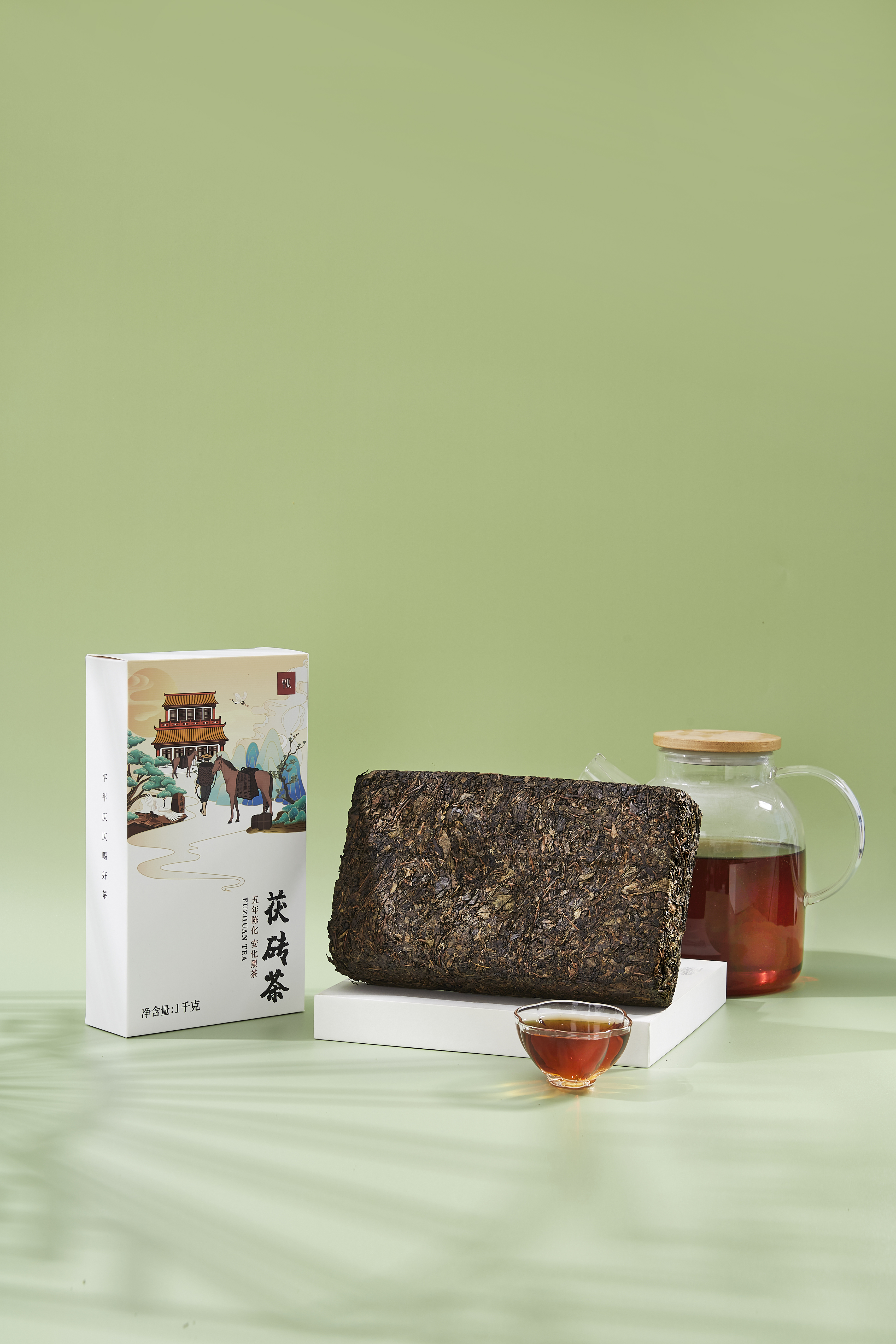 packing design，Tea packaging，Ancient Tea-Horse Road，Fu brick tea，product design，