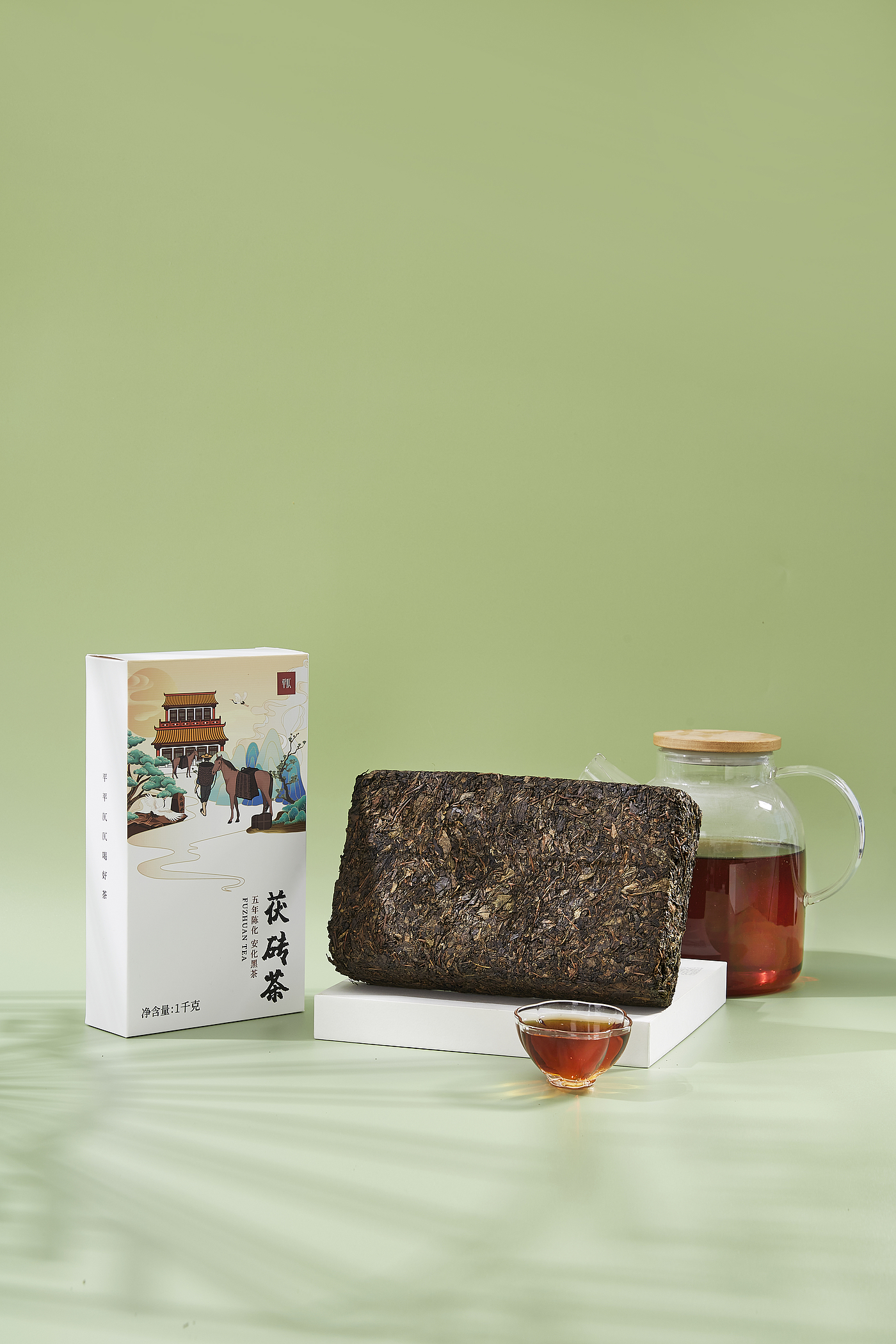 packing design，Tea packaging，Ancient Tea-Horse Road，Fu brick tea，product design，