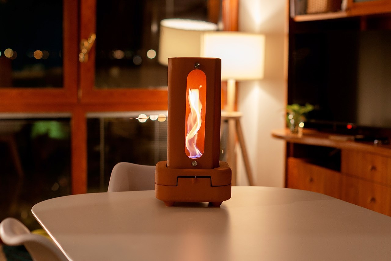 fireplace，clay chimney，product design，
